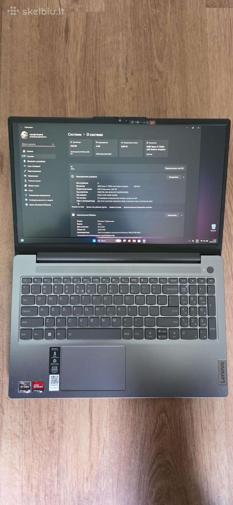Lenovo Ideapad Slim 3 15amn8