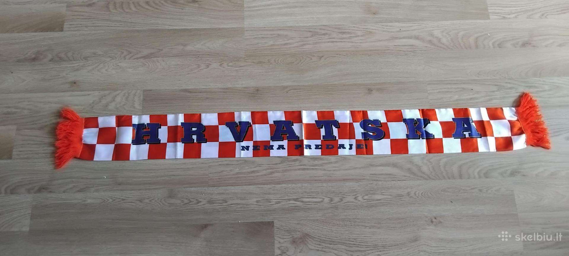 Kroatijos futbolo sirgaliaus šalikas „hrvatska“