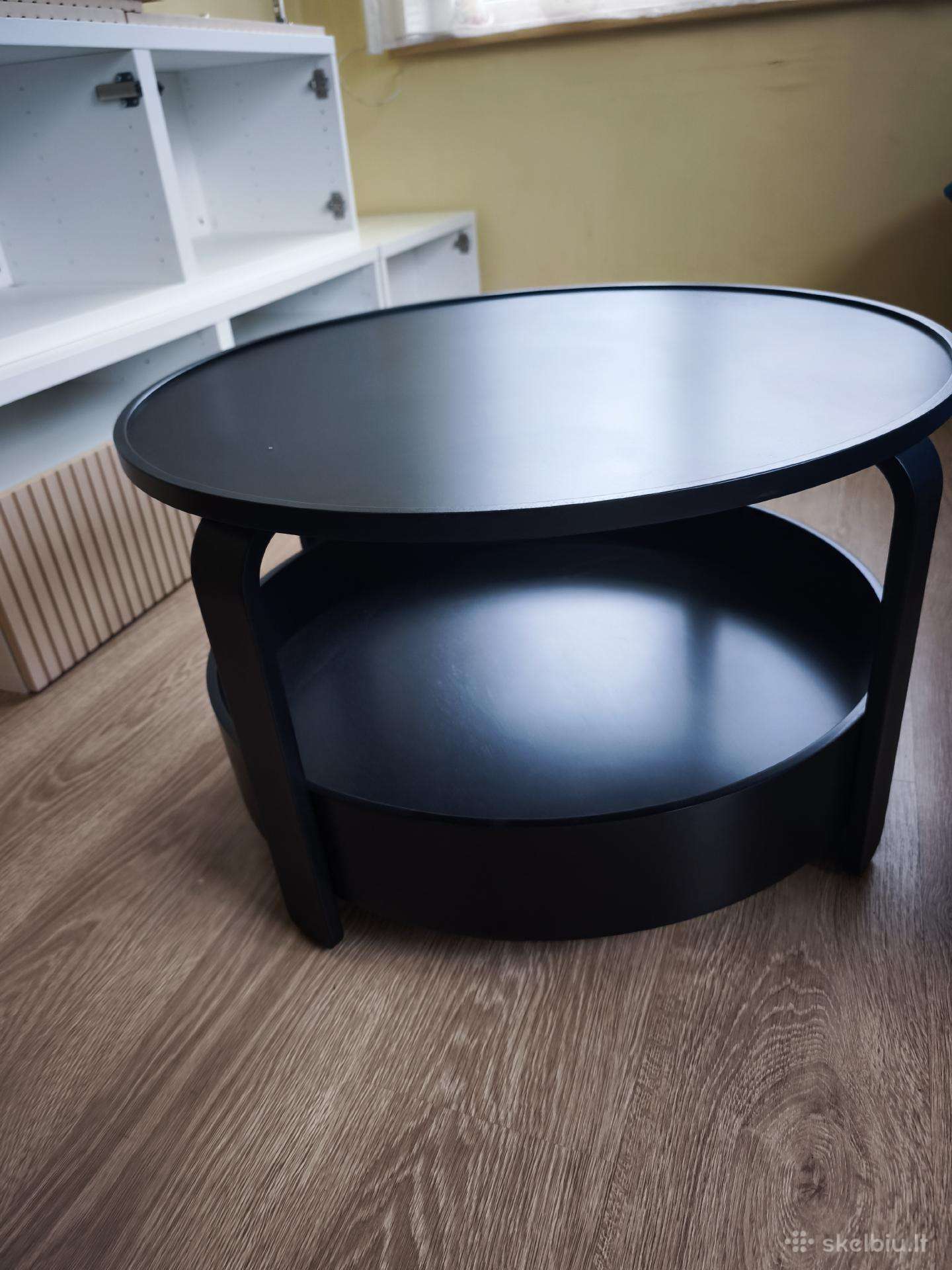 Ikea Borgeby juodas kavos staliukas