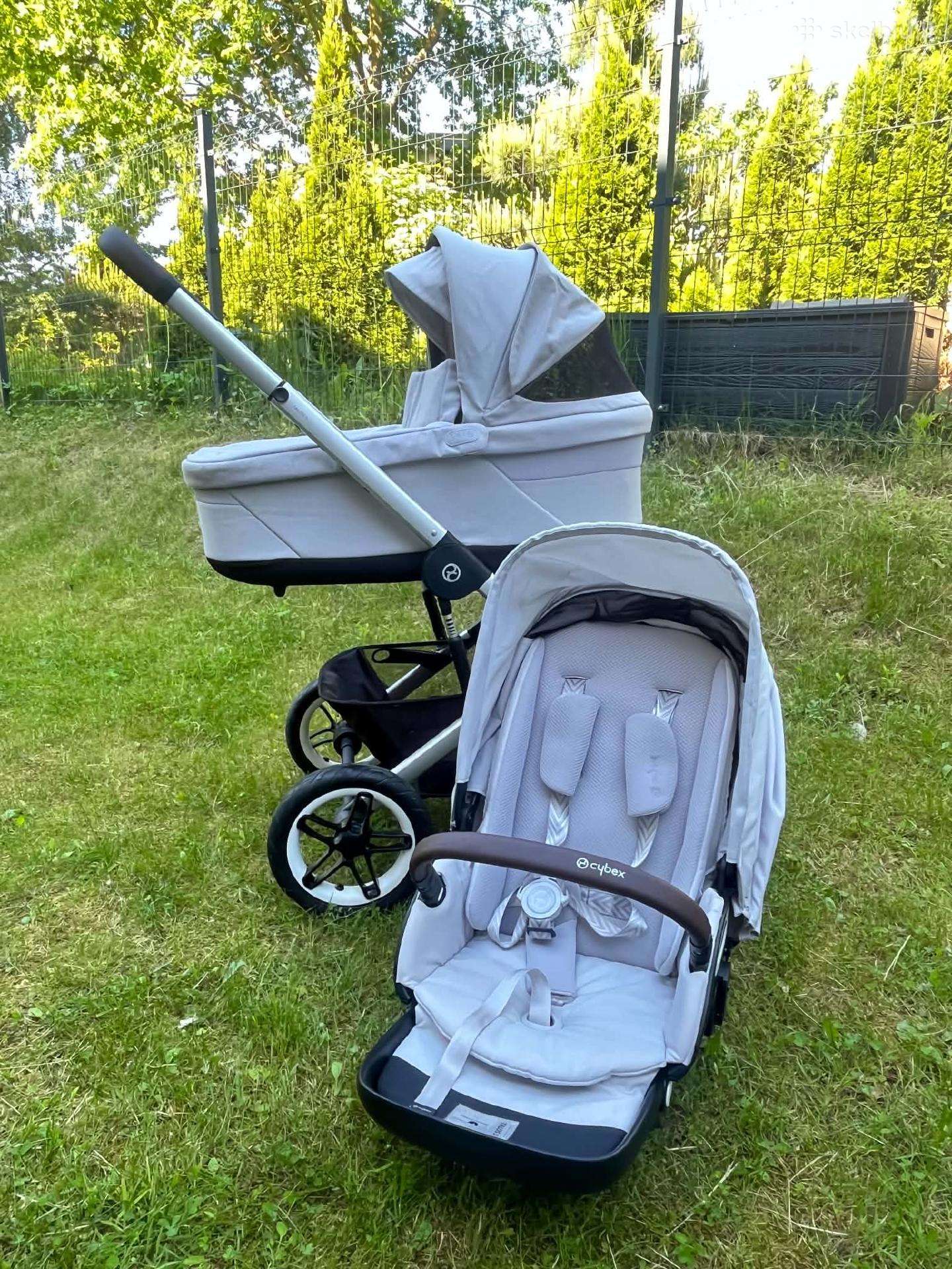 Cybex Talos S Lux pilkos spalvos vežimėlis 2in1