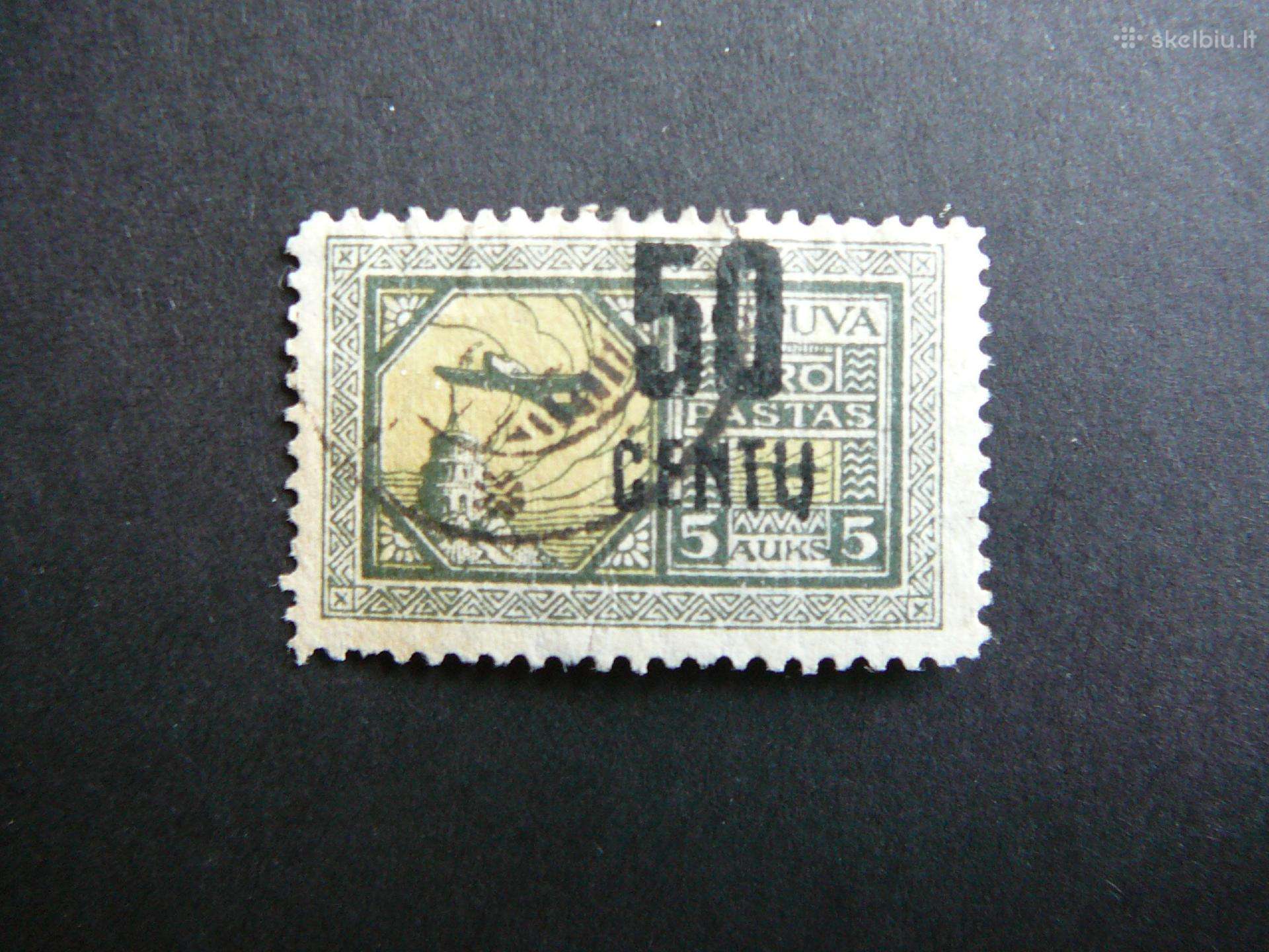 Lietuva 1922 50cnt/5a antsp. lit184a