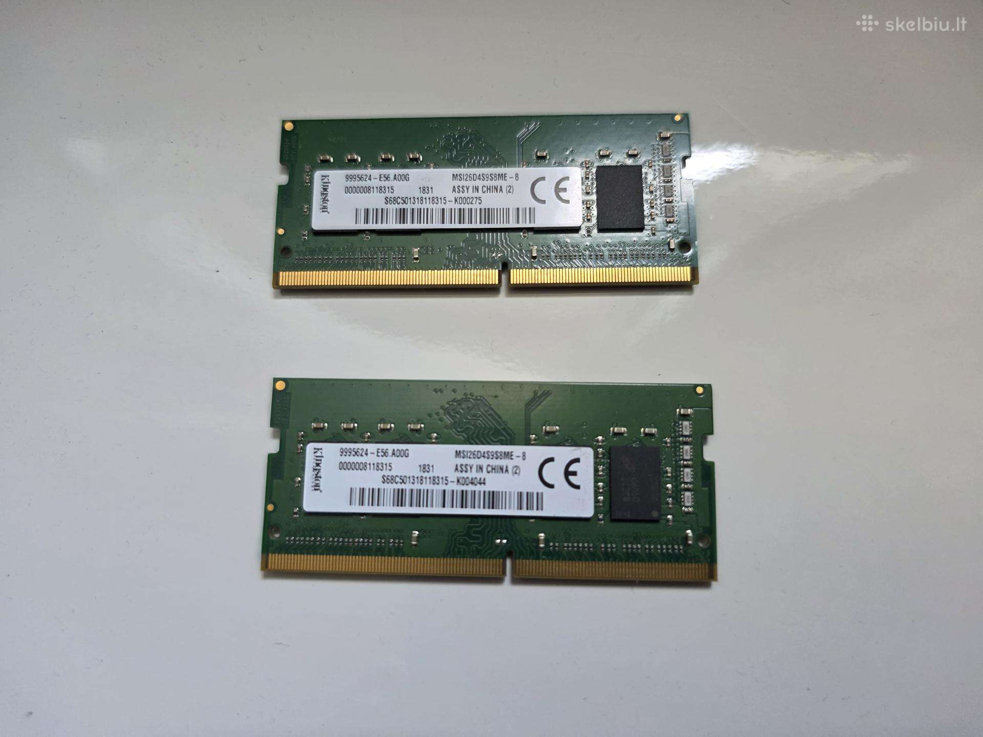 Kingston 2x8gb 2400mhz Sodimm Ddr4 RAM