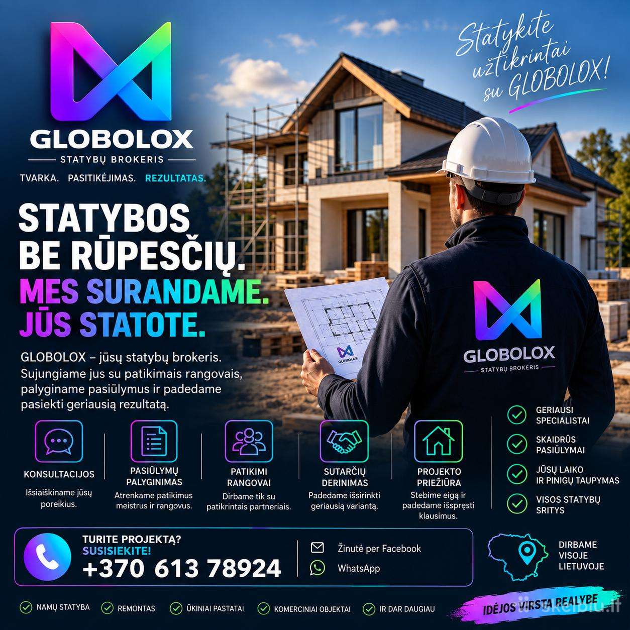 Globolox – surandame patikimus statybų rangovus