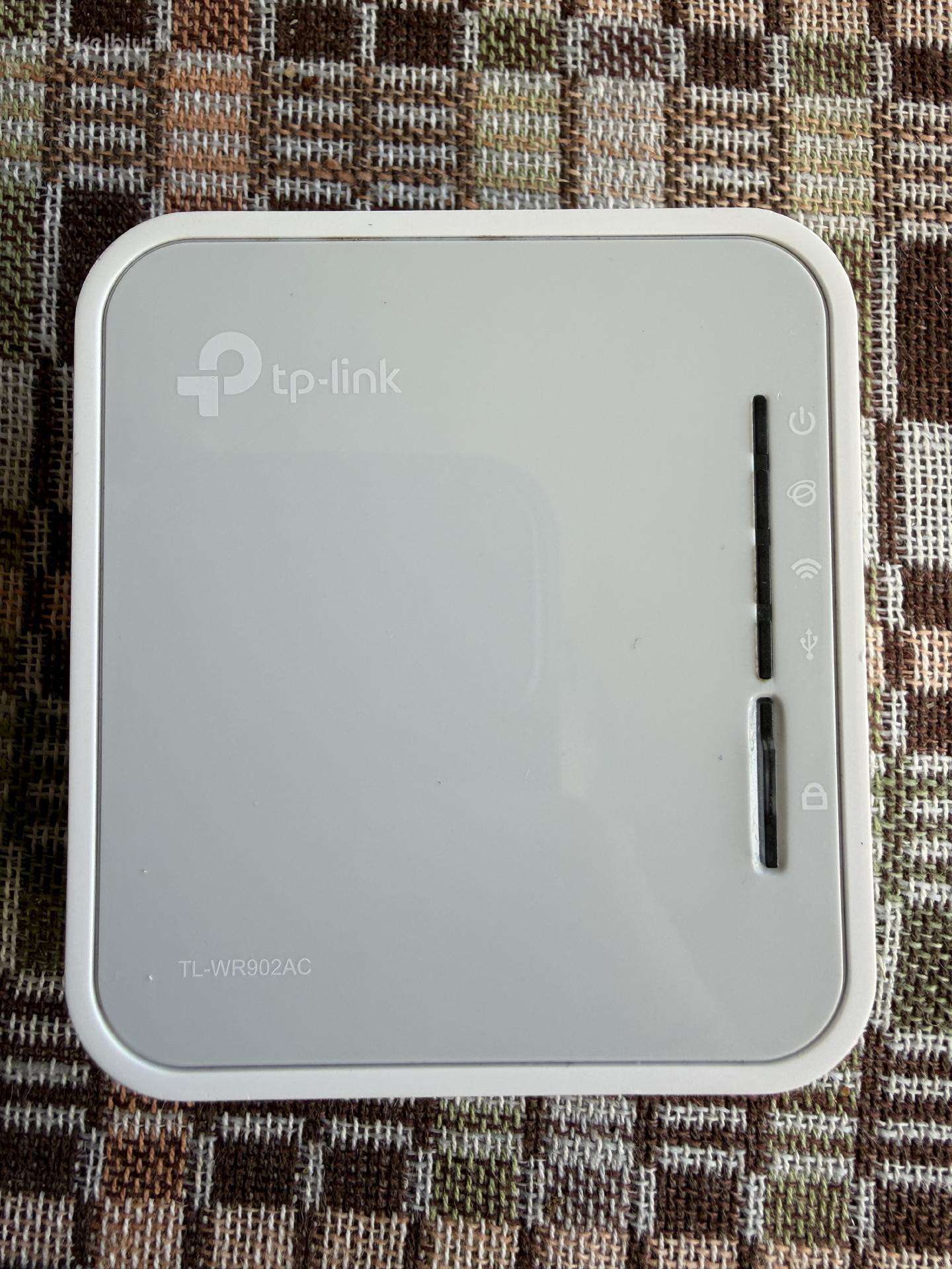 Tp-link Tl-wr902ac Ac750 dviejų dažnių kelioninis