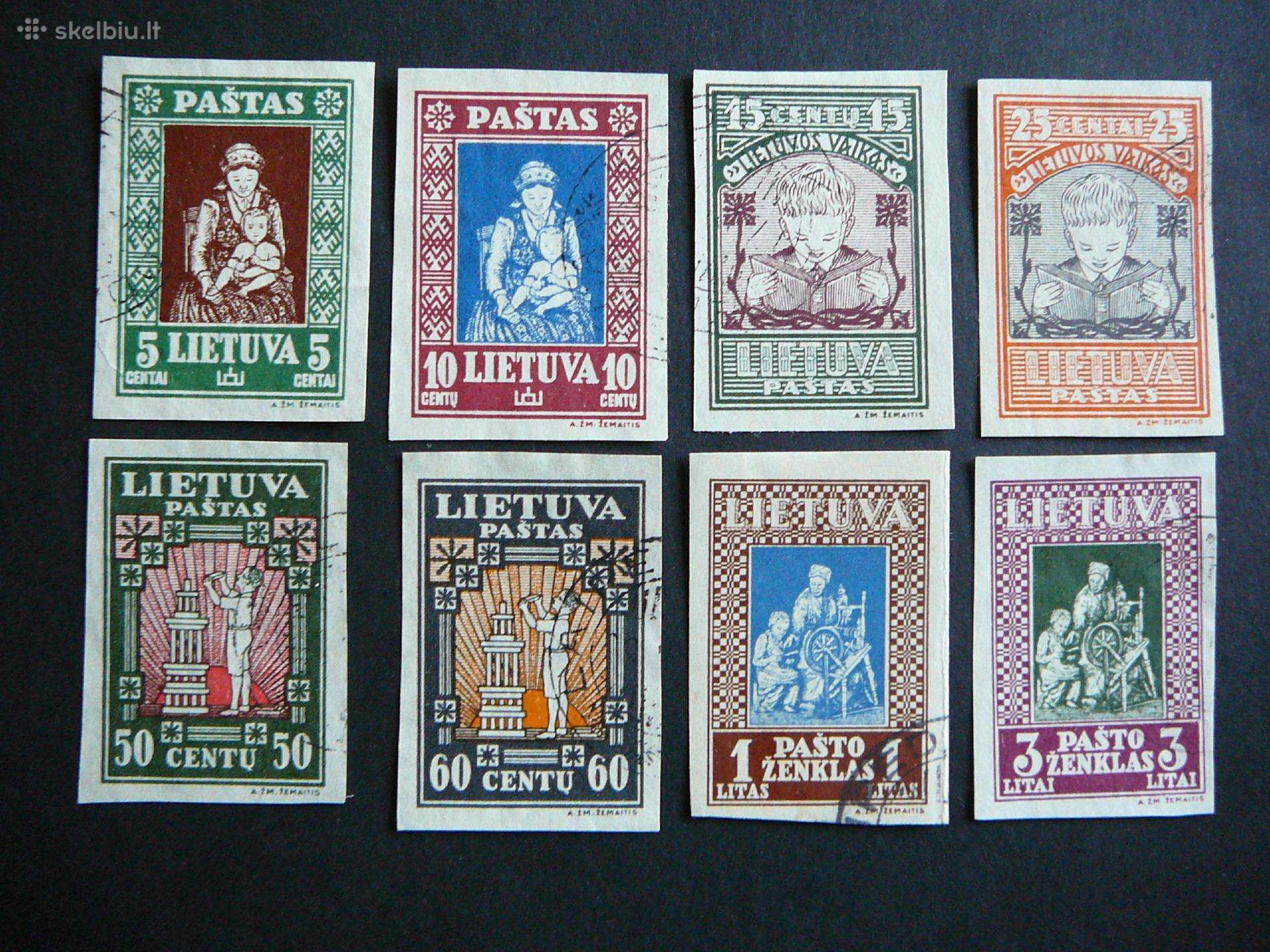 Lietuva 1933 Septyndieniai antsp. lit364/1ba