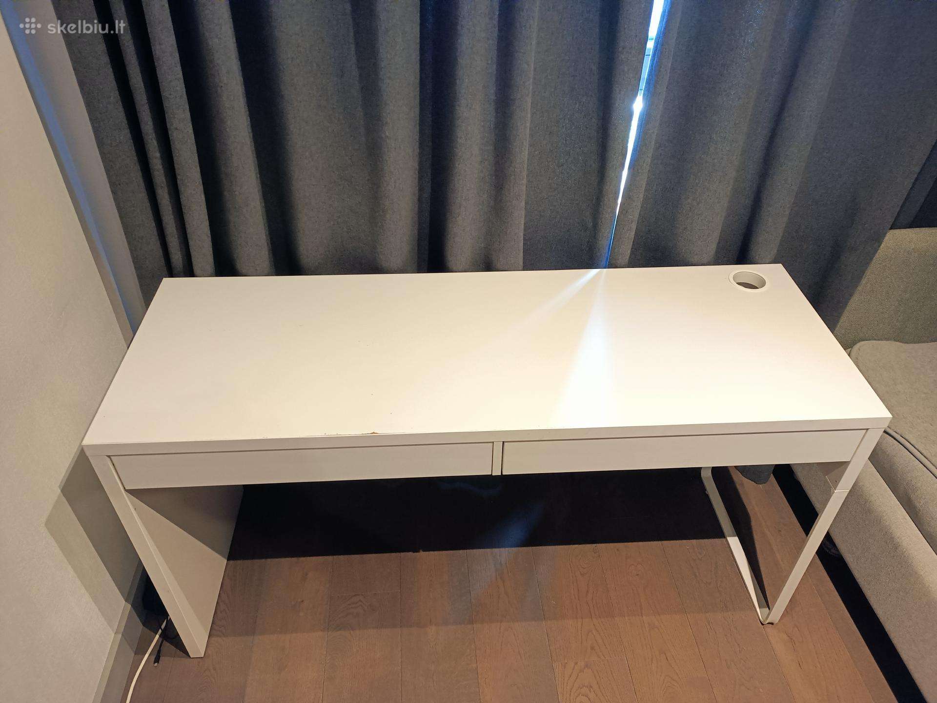 Ikea Micke rašomasis stalas (142x50 cm), baltas