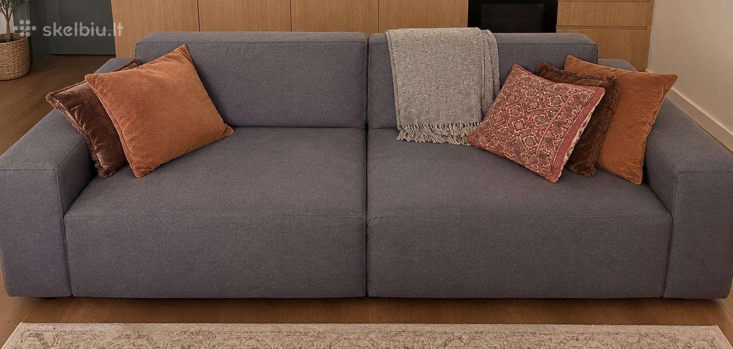 Pilka sofa