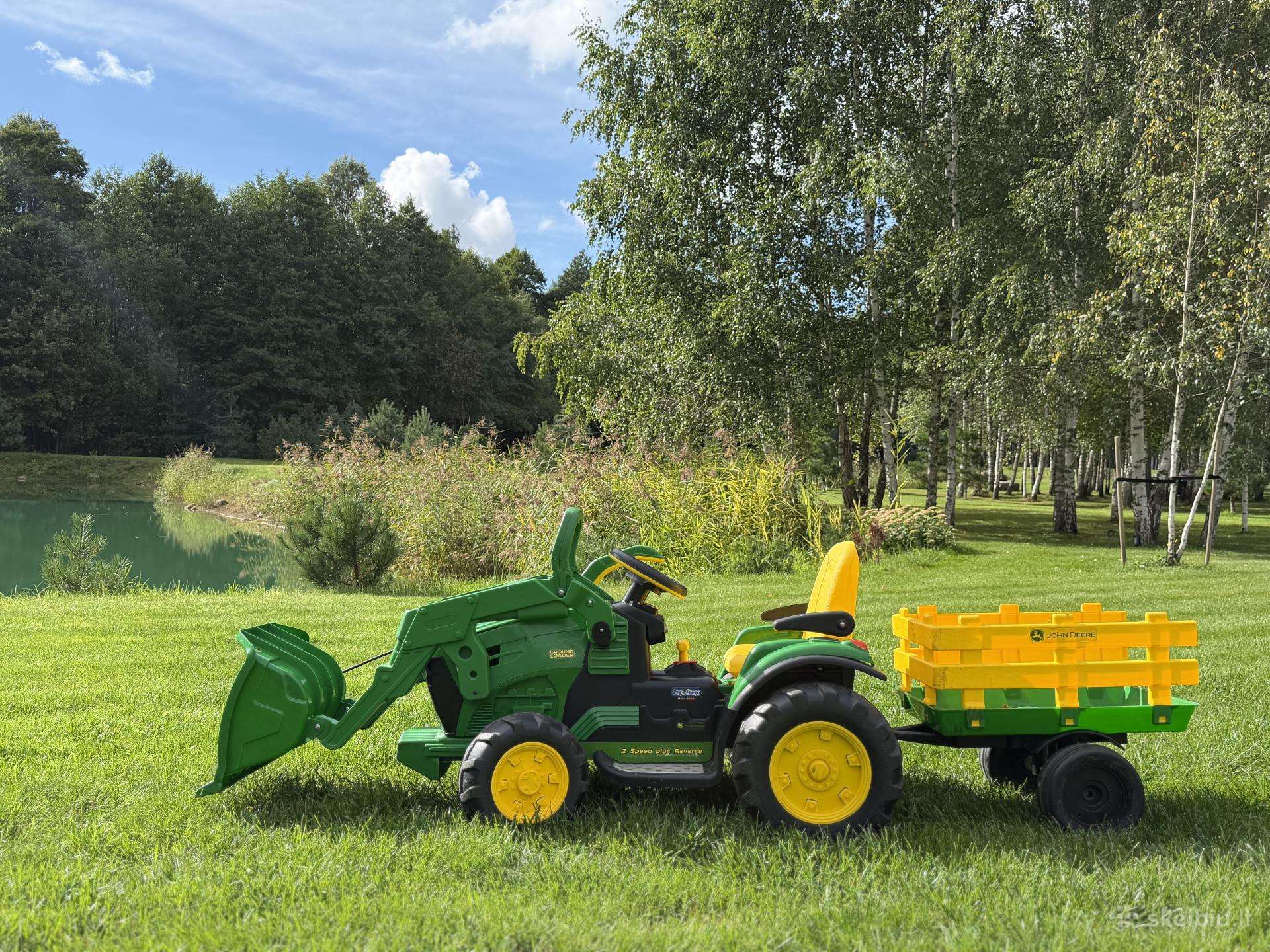 Peg Perego John Deere Ground Loader 12v+priekaba
