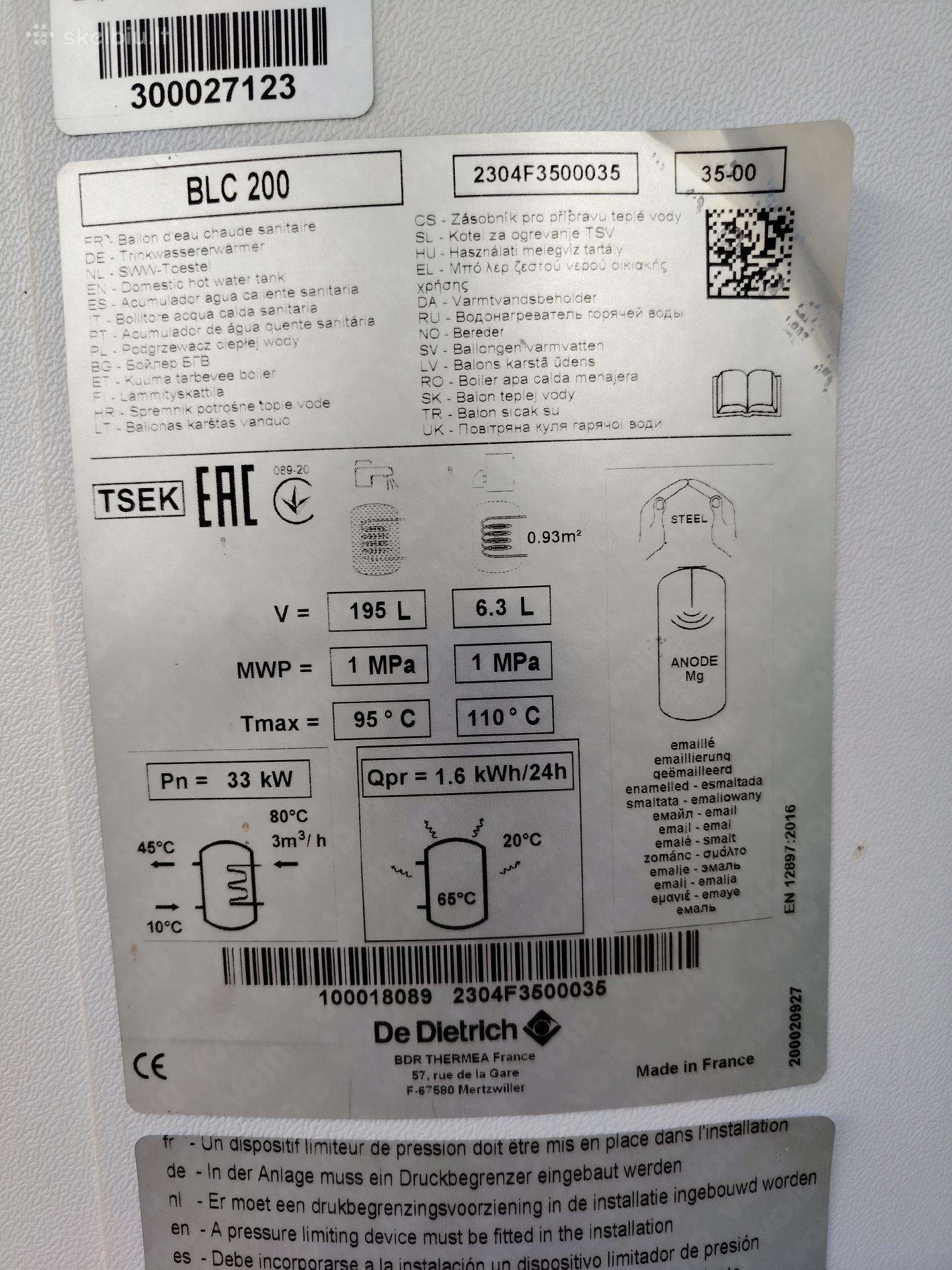 De Dietrich Blc 200