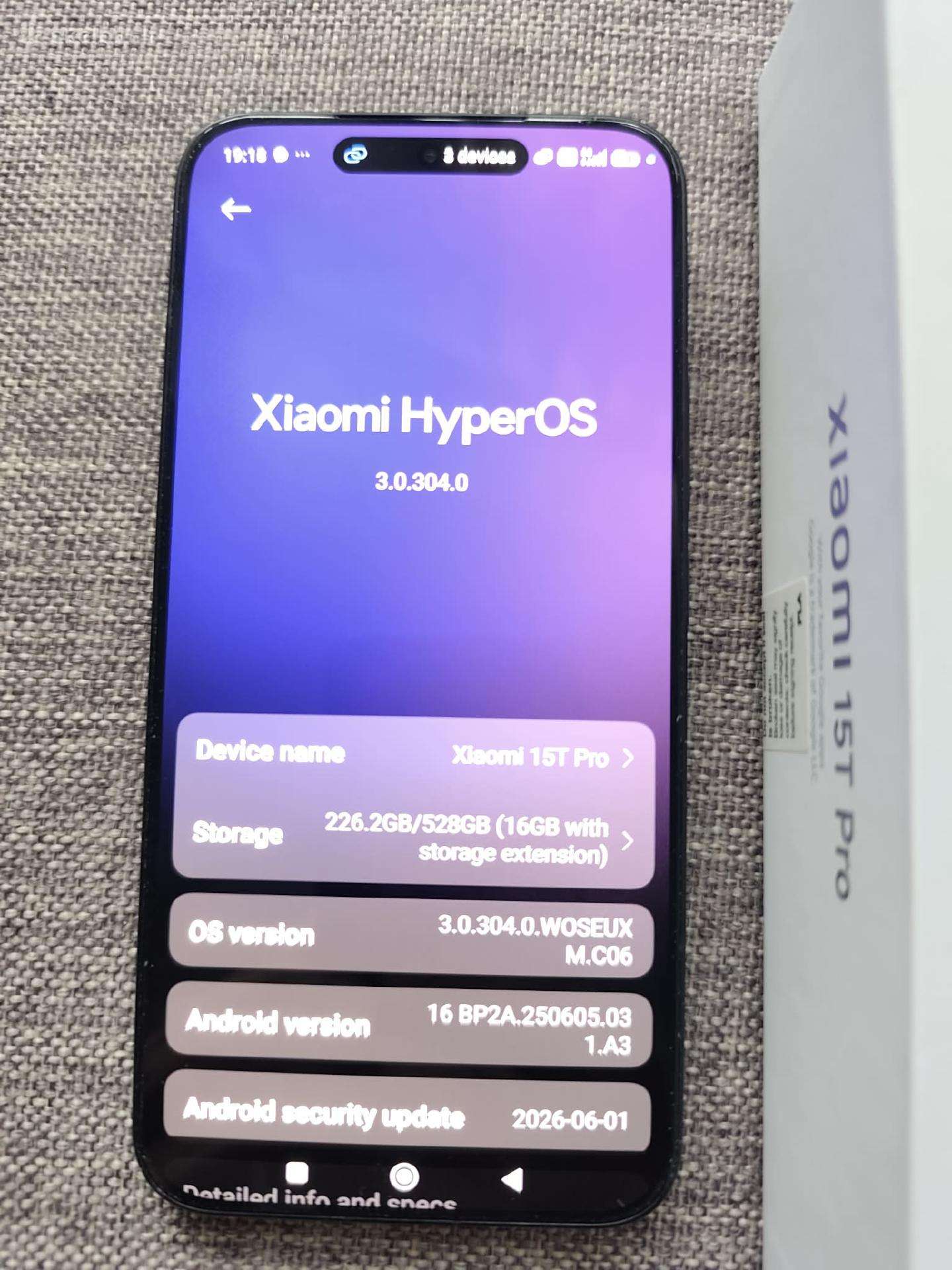 Xiaomi 15t Pro 5G, 12 GB RAM / 512 GB atminties