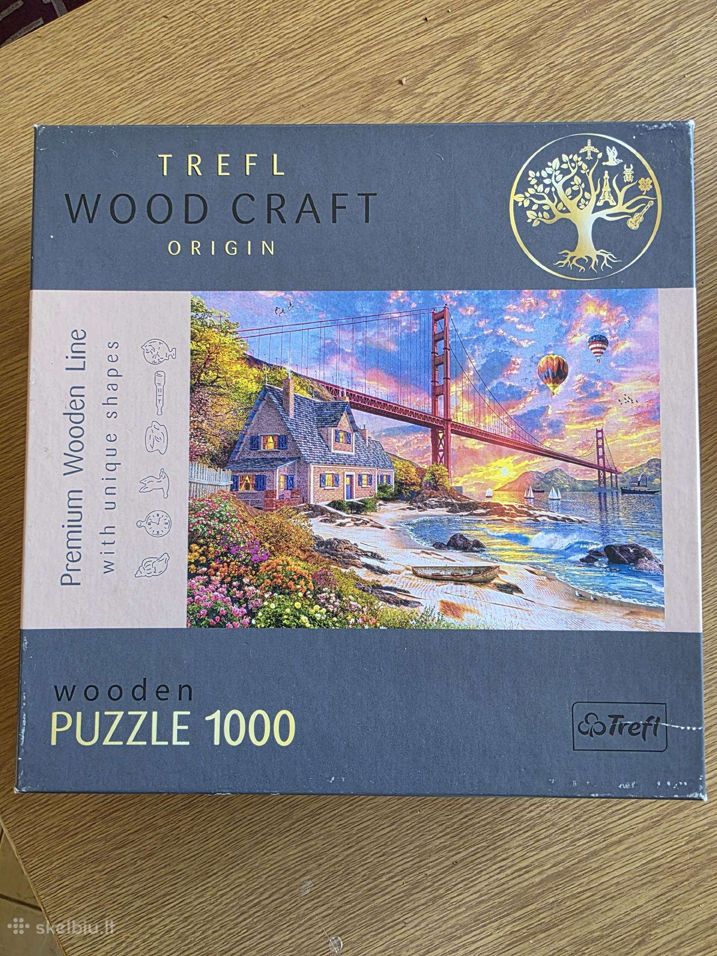 Medinė dėlionė Trefl Wood Craft – 1000 detalių