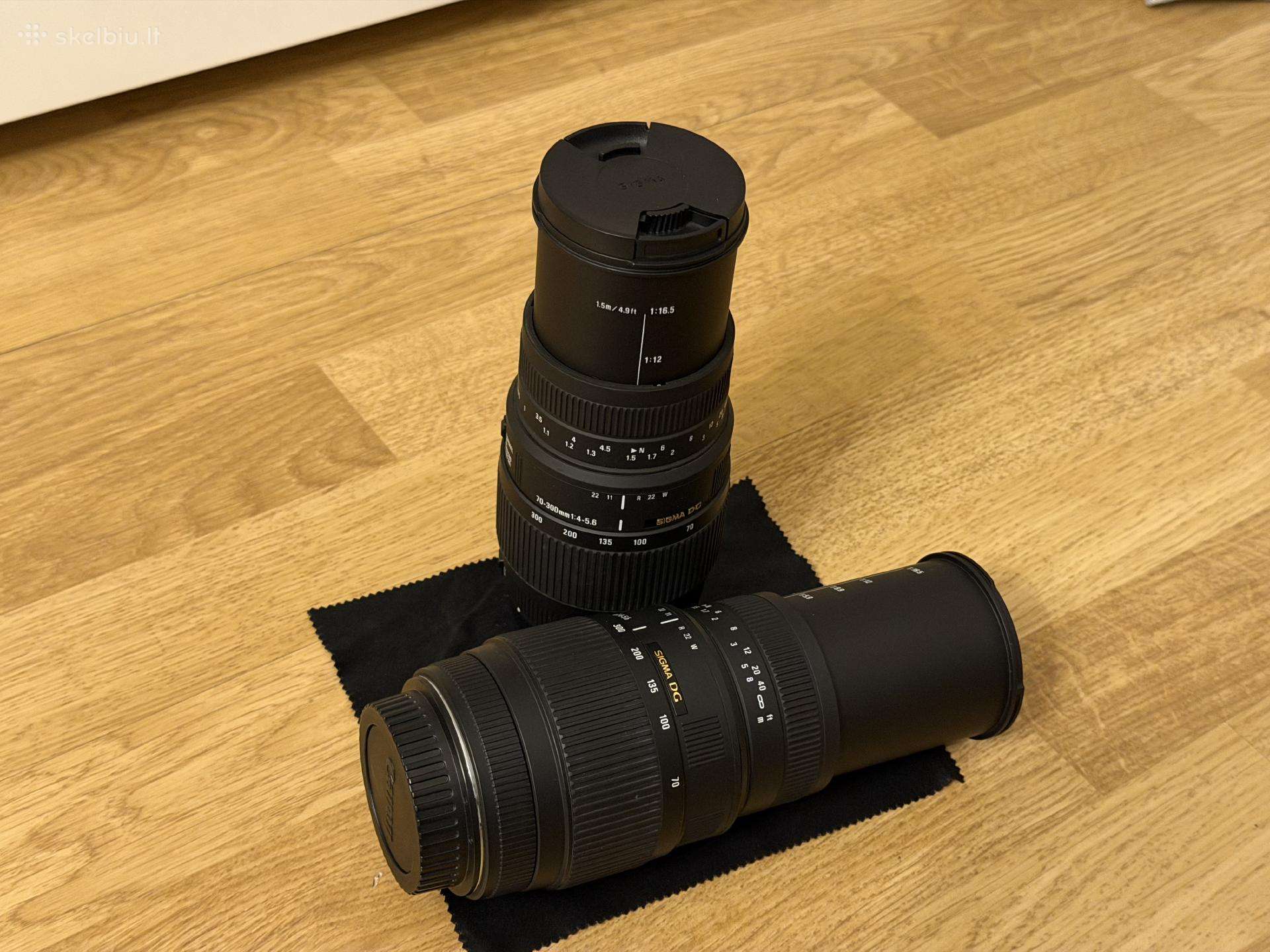 Sigma Dg 70–300mm 1:4–5.6 - Canon Ef objektyvas