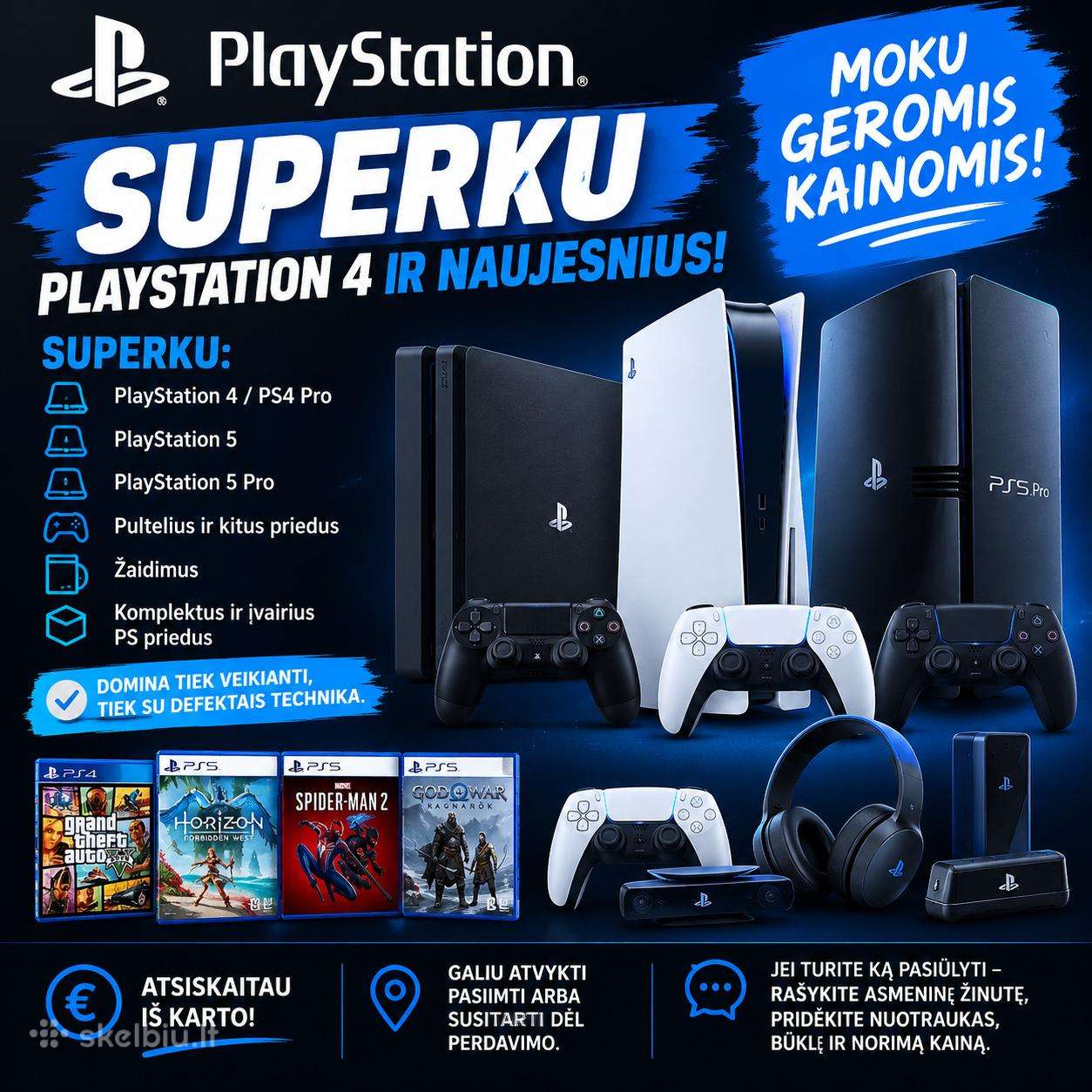 Superku Playstation 4, Ps5 Ir Ps5 Pro