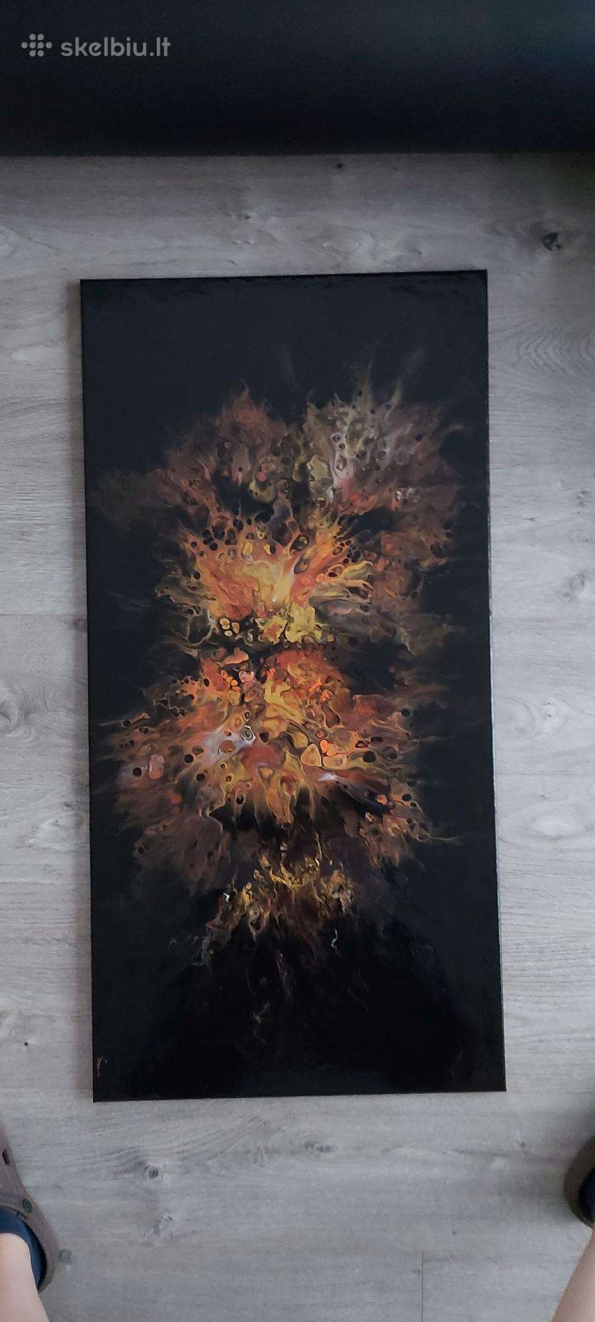 Rankų darbo lietas paveikslas 100x50cm