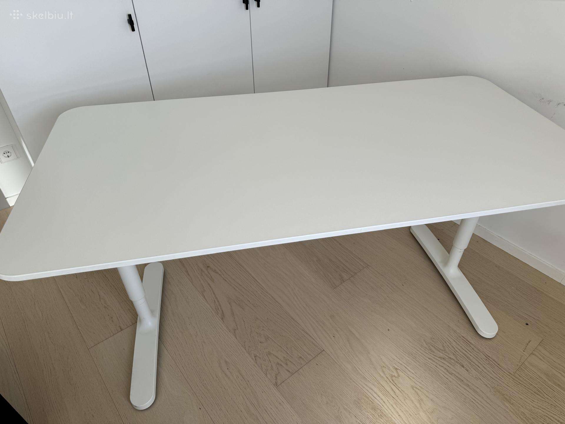 Baltas Bekant Ikea Stalas 160x80 cm