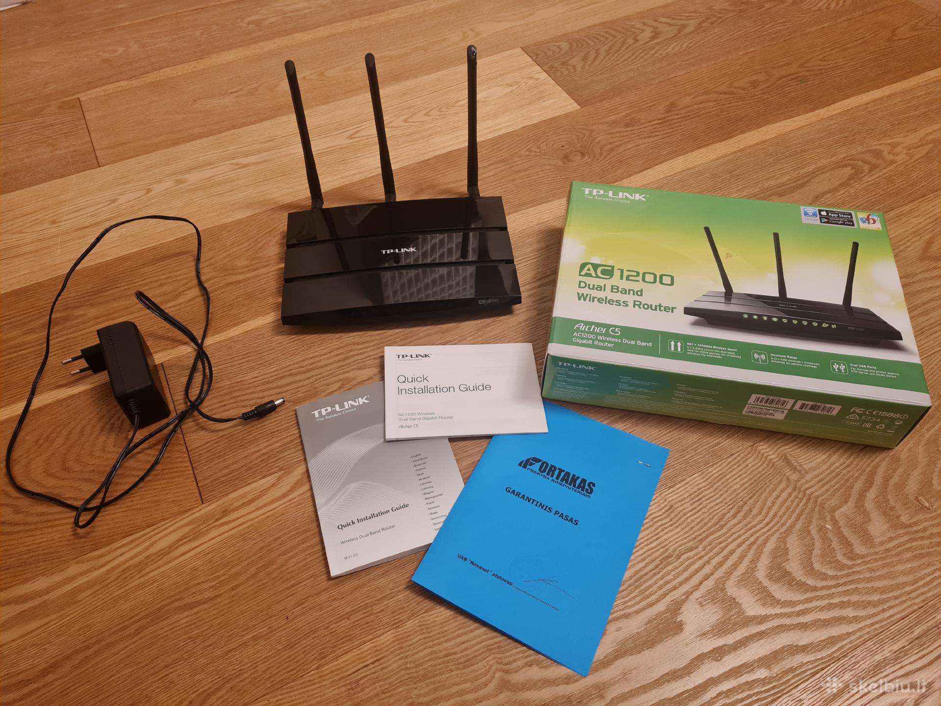 Maršrutizatorius Tp-link 2,4 / 5 GHz