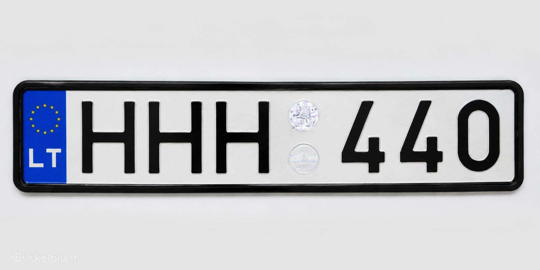 Parduodami Valstybiniai numeriai Hh440