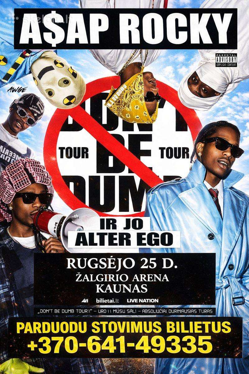 A$ap Rocky Don't Be Dumb World Tour