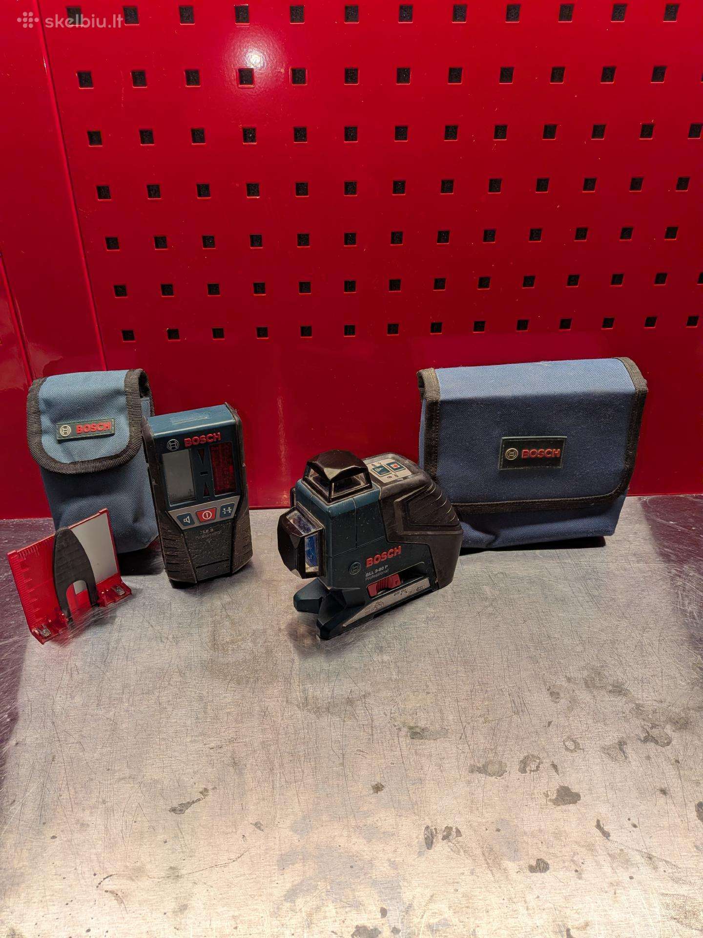 Lazeris nivelyras Bosch Gll 3-80 P + imtuvas Lr2