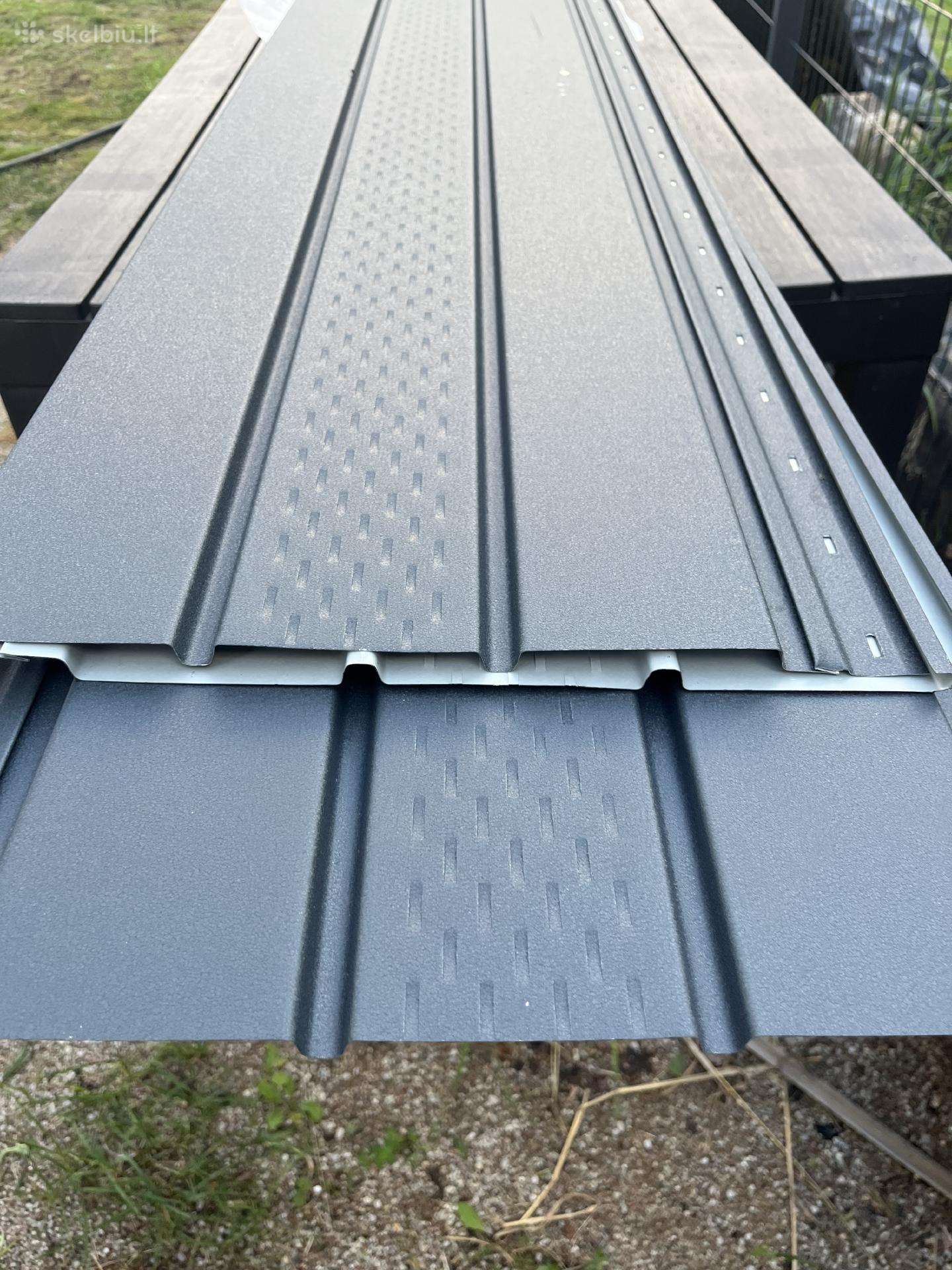 Nauji Plieniniai Sofitas 17 vnt., 2,5 m