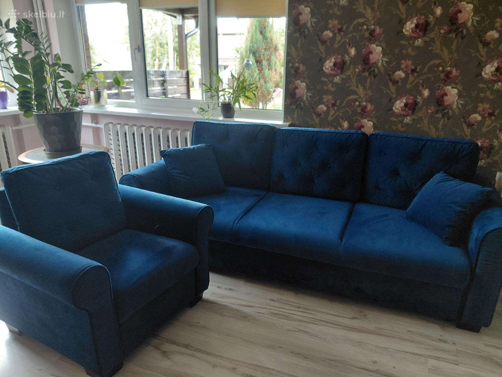Sofa lova + fotelis