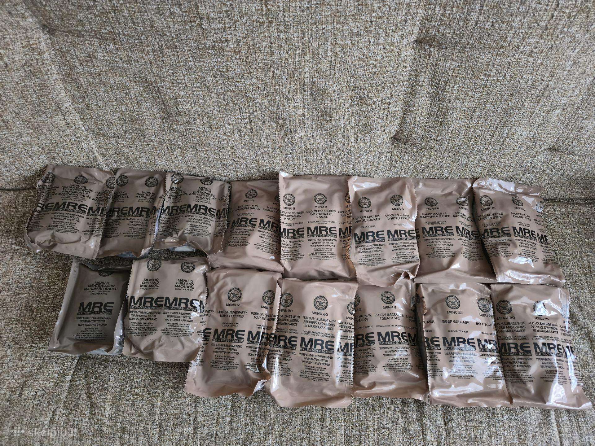 15 vnt. Usa Mre sausas davinys