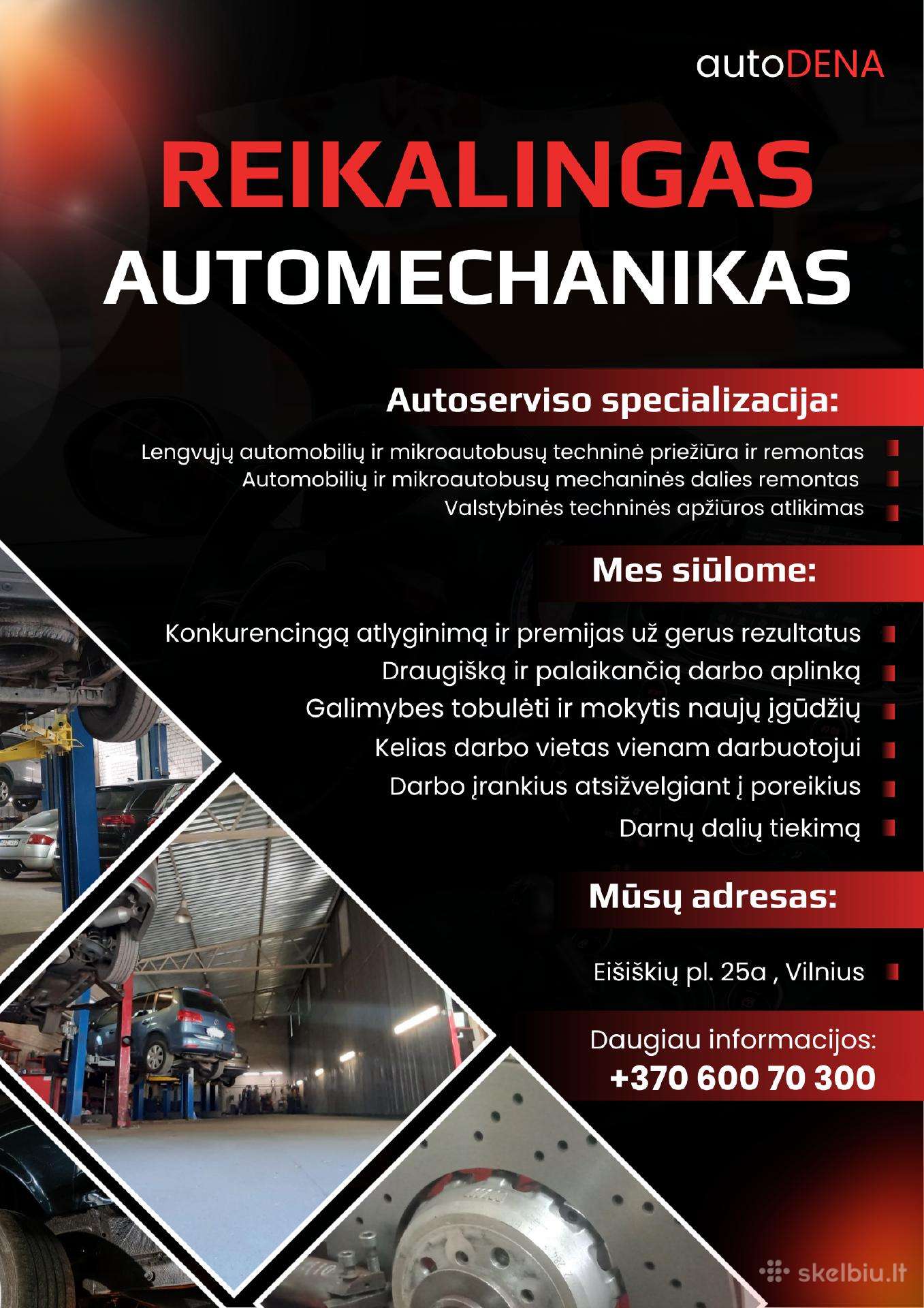 Reikalingas autošaltkalvis. Автосервис ищет механи