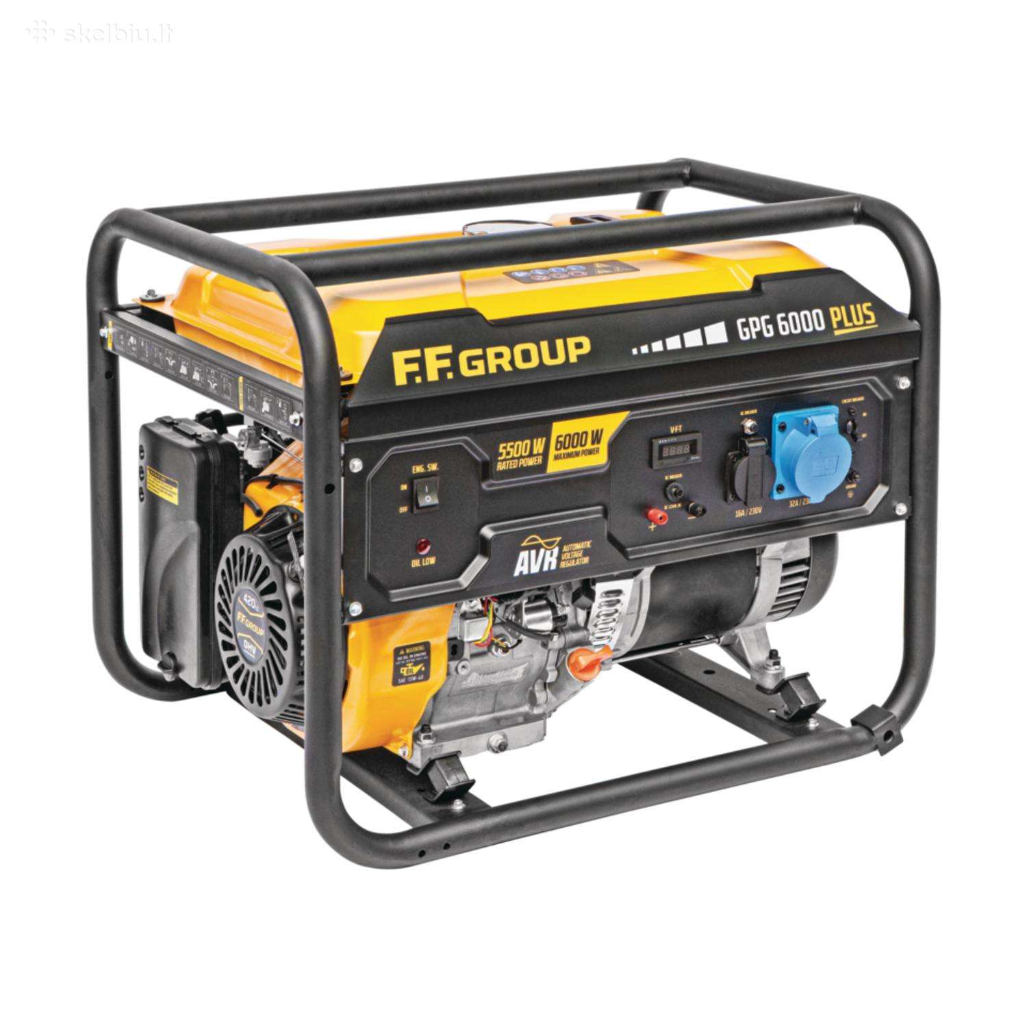 Generatorius Ff Group Gpg 6000 Plus (6,0kw)