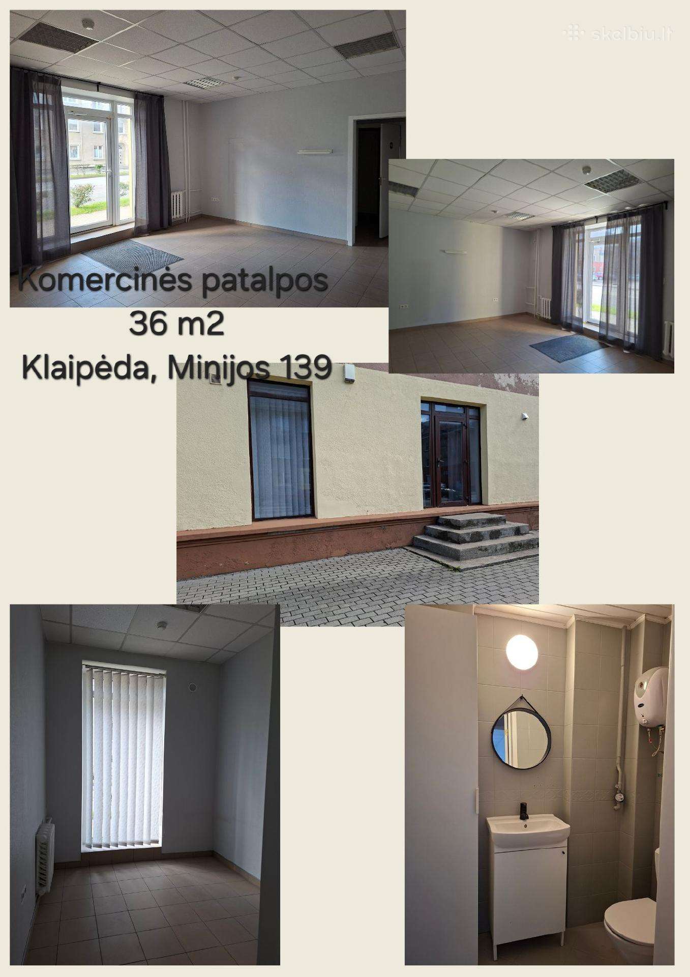 Komercinės patalpos 36 m2, Klaipėdoje