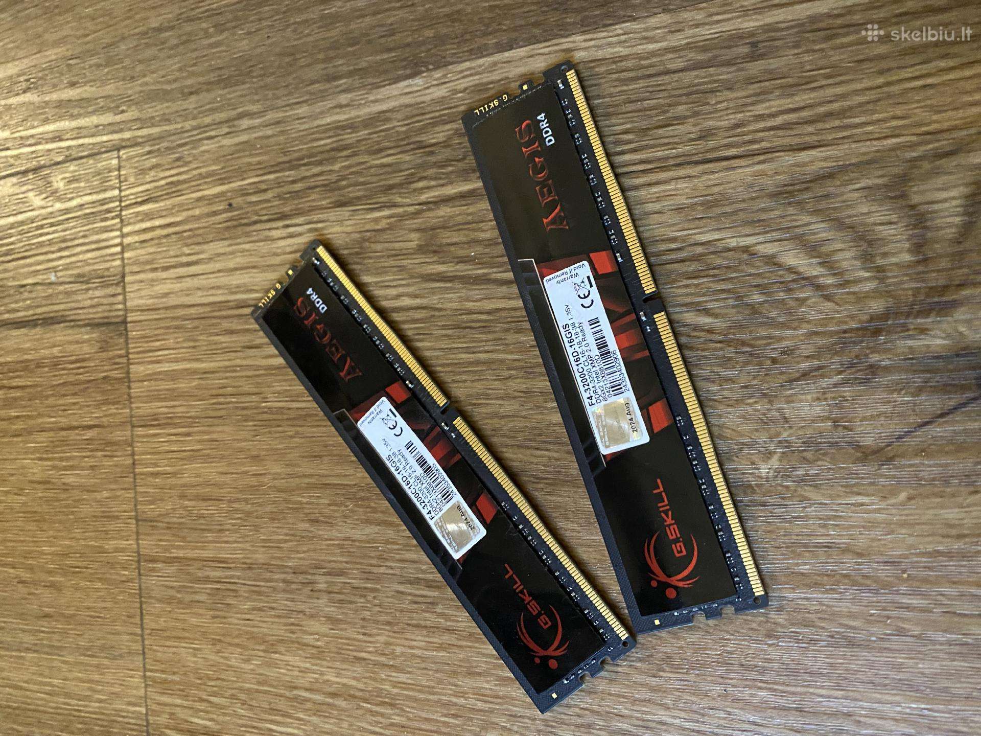 Nusipirkciau 8x2/16x1 Ddr4 3200mhz RAM
