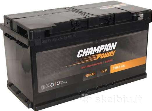 Akumuliatorius Champion 75ah/680a -Naujas