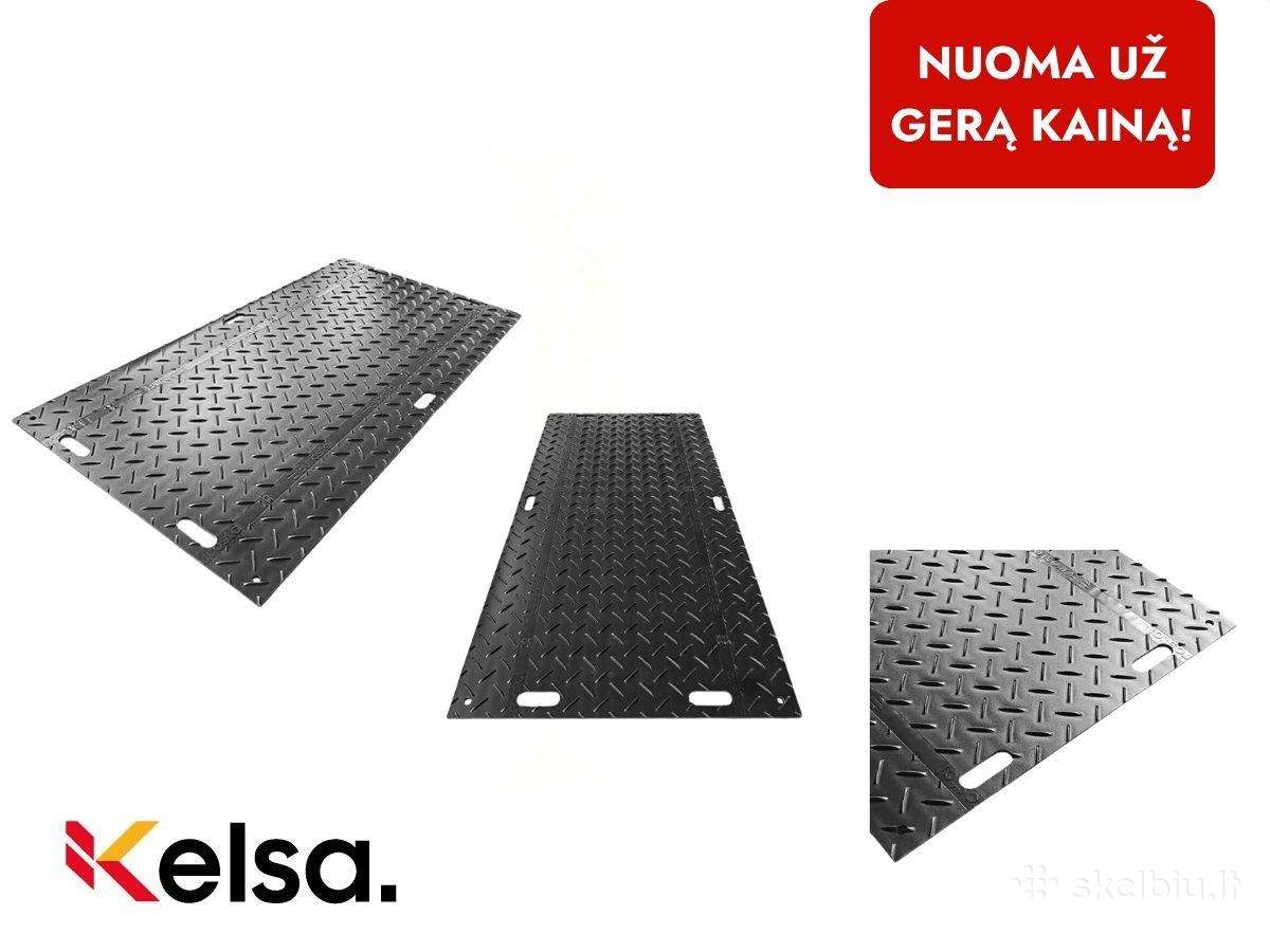 Laikino kelio plokščių nuoma - Kaina nuo 1.10 Eur