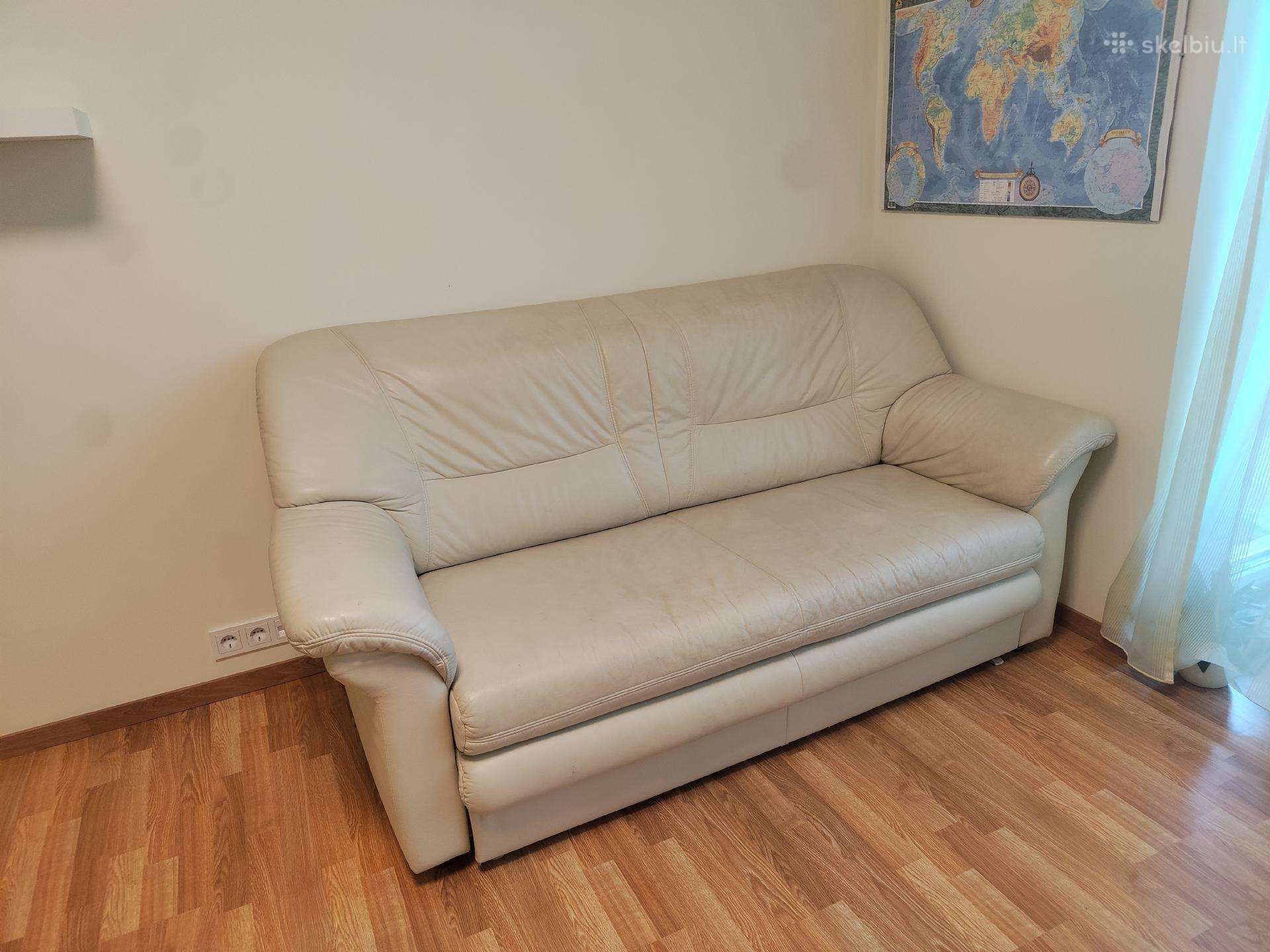 Etap Sofa Natūralios odos išskleidžiama sofa-lova