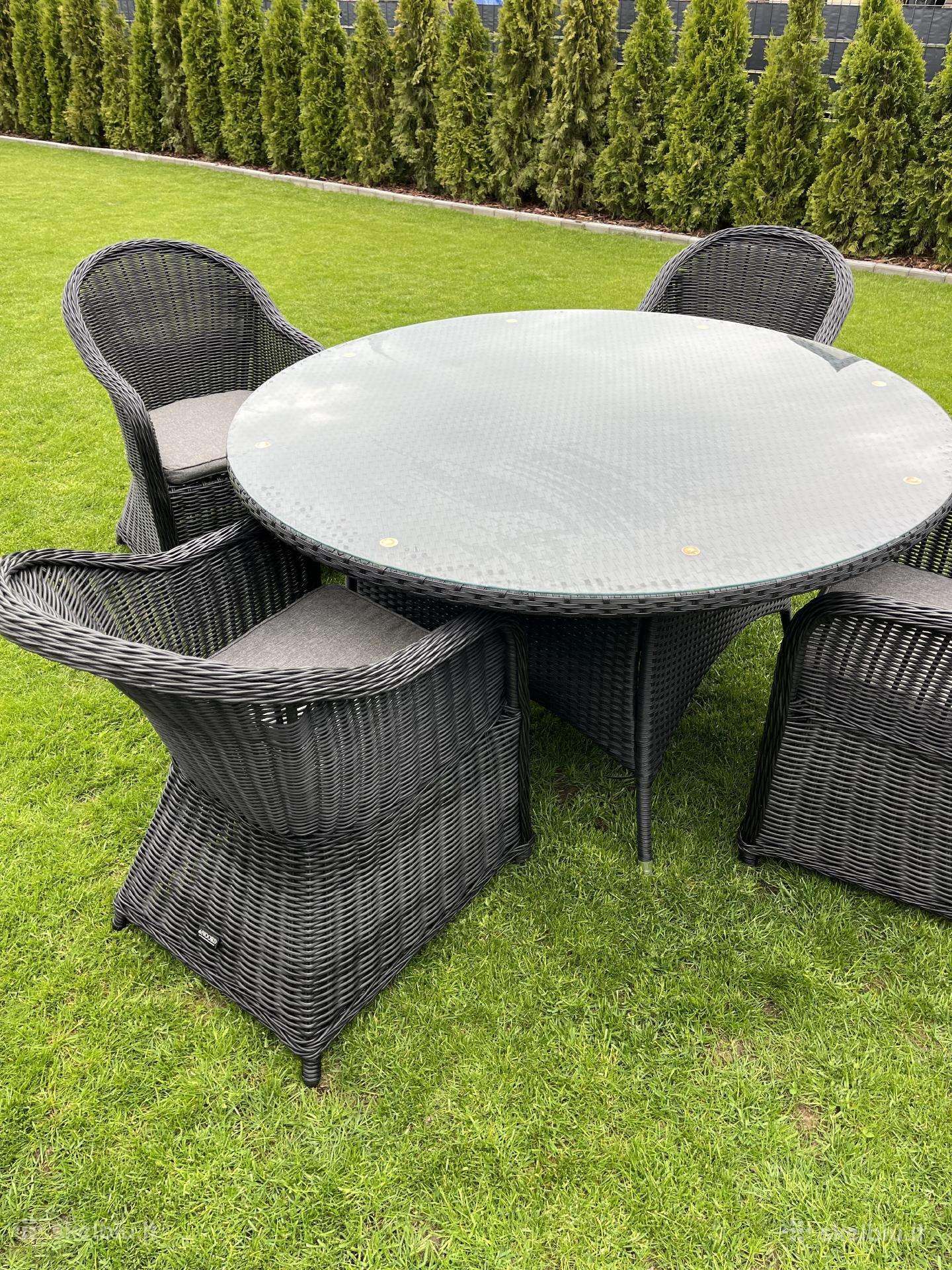 Pintas denoord ratano lauko baldų komplektas