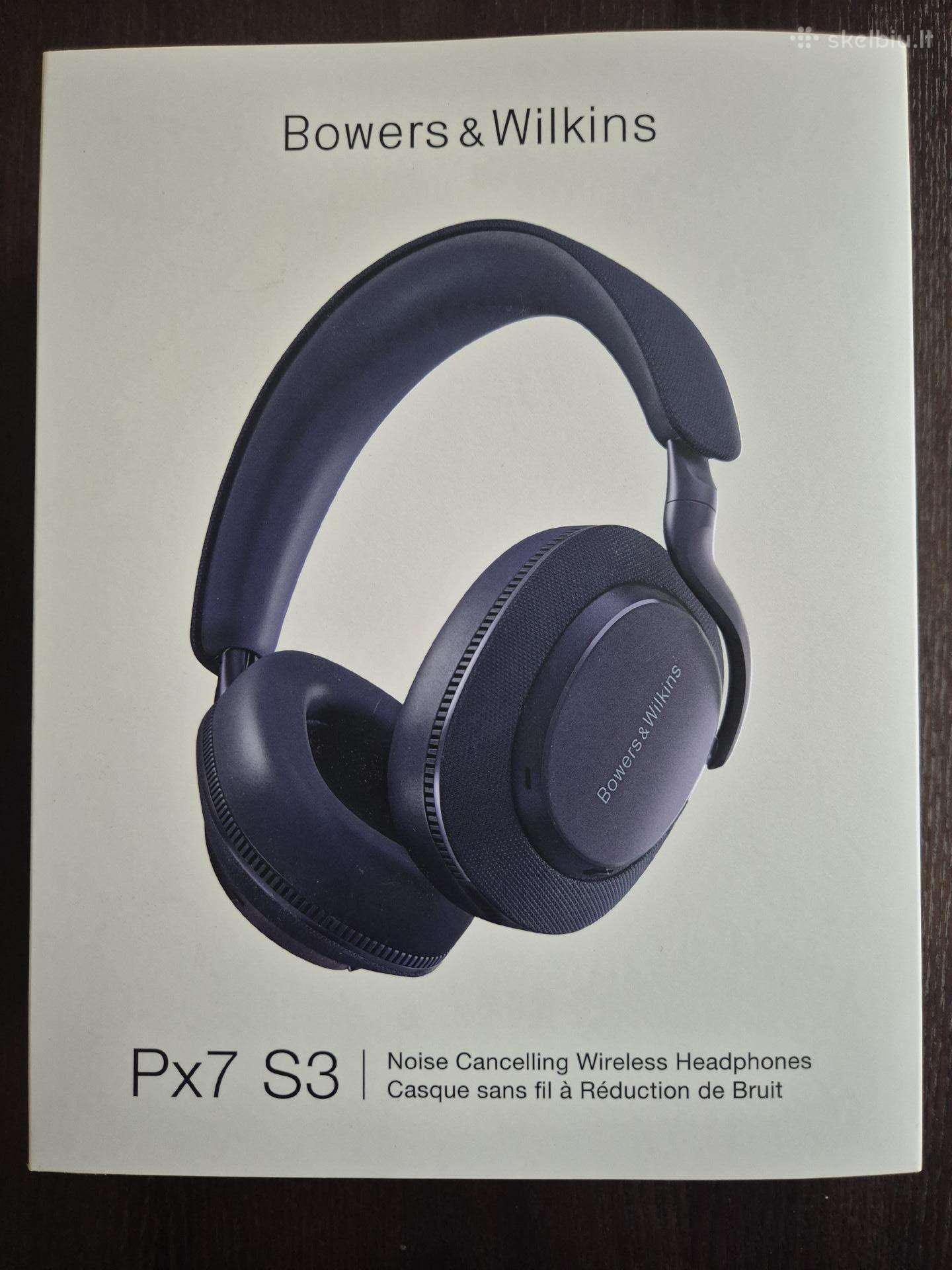 Bowers & Wilkins Px7 S3 wireless headset ausinės
