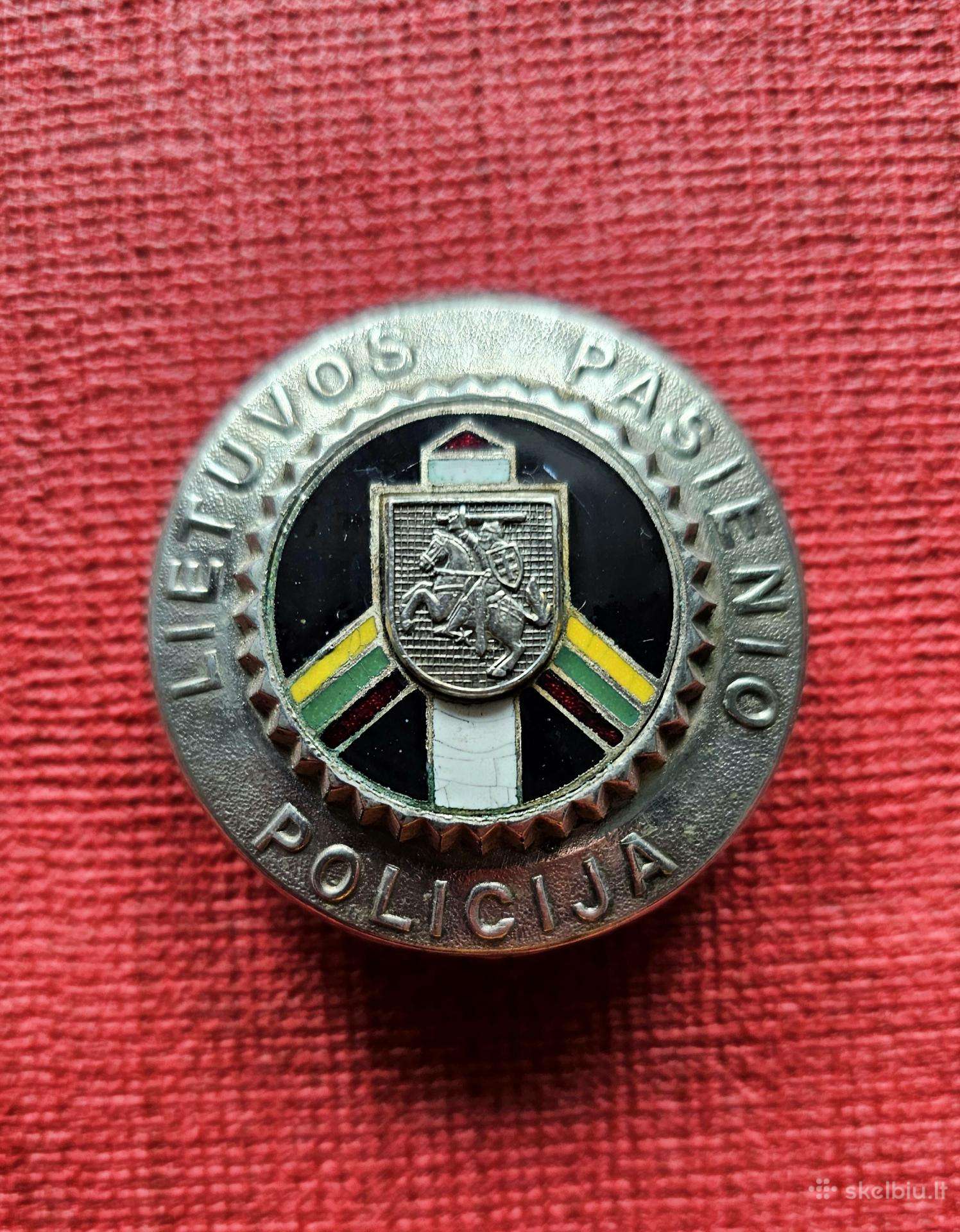 Krūtininis ženklas. Lietuvos pasienio policija.
