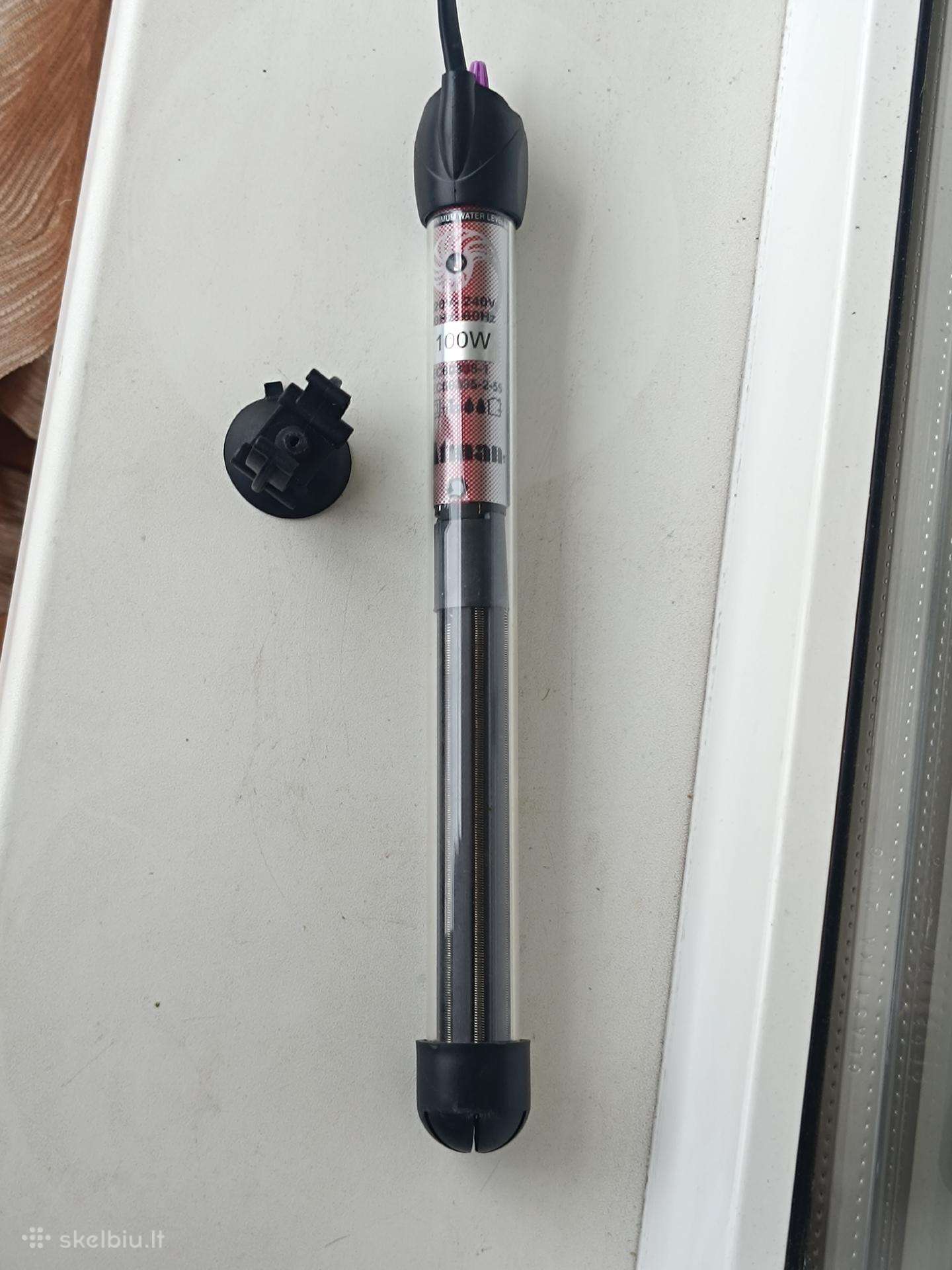 Akvariumo šildytuvas Atman 100w su termostatu