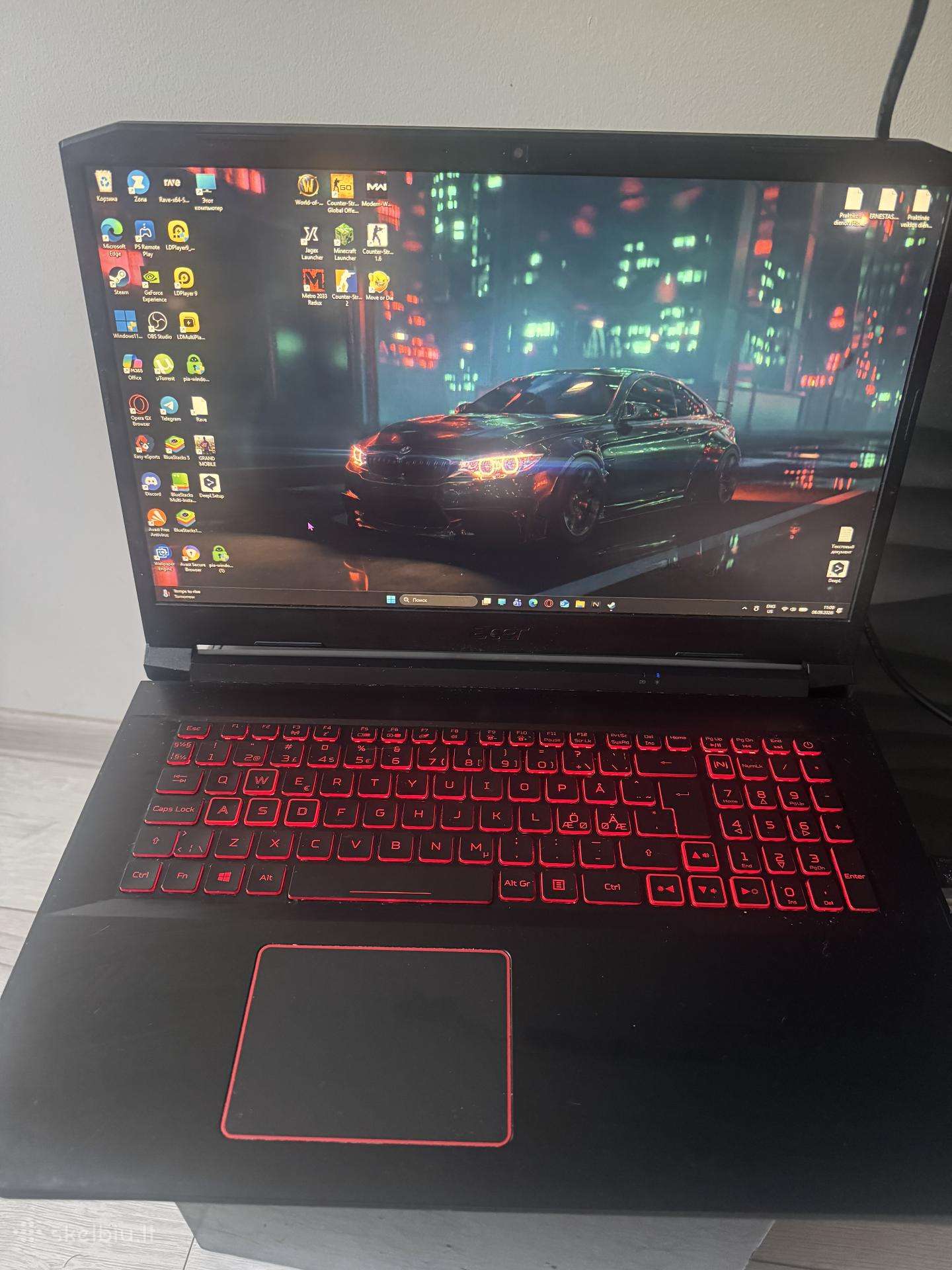 Acer Nitro 5 i5-10300h Gtx 1650 16gb RAM 5