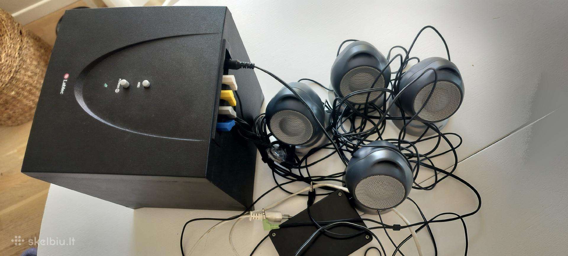 Labtec Subwoofer ir 4 garso kolonėlės. 31w Rms