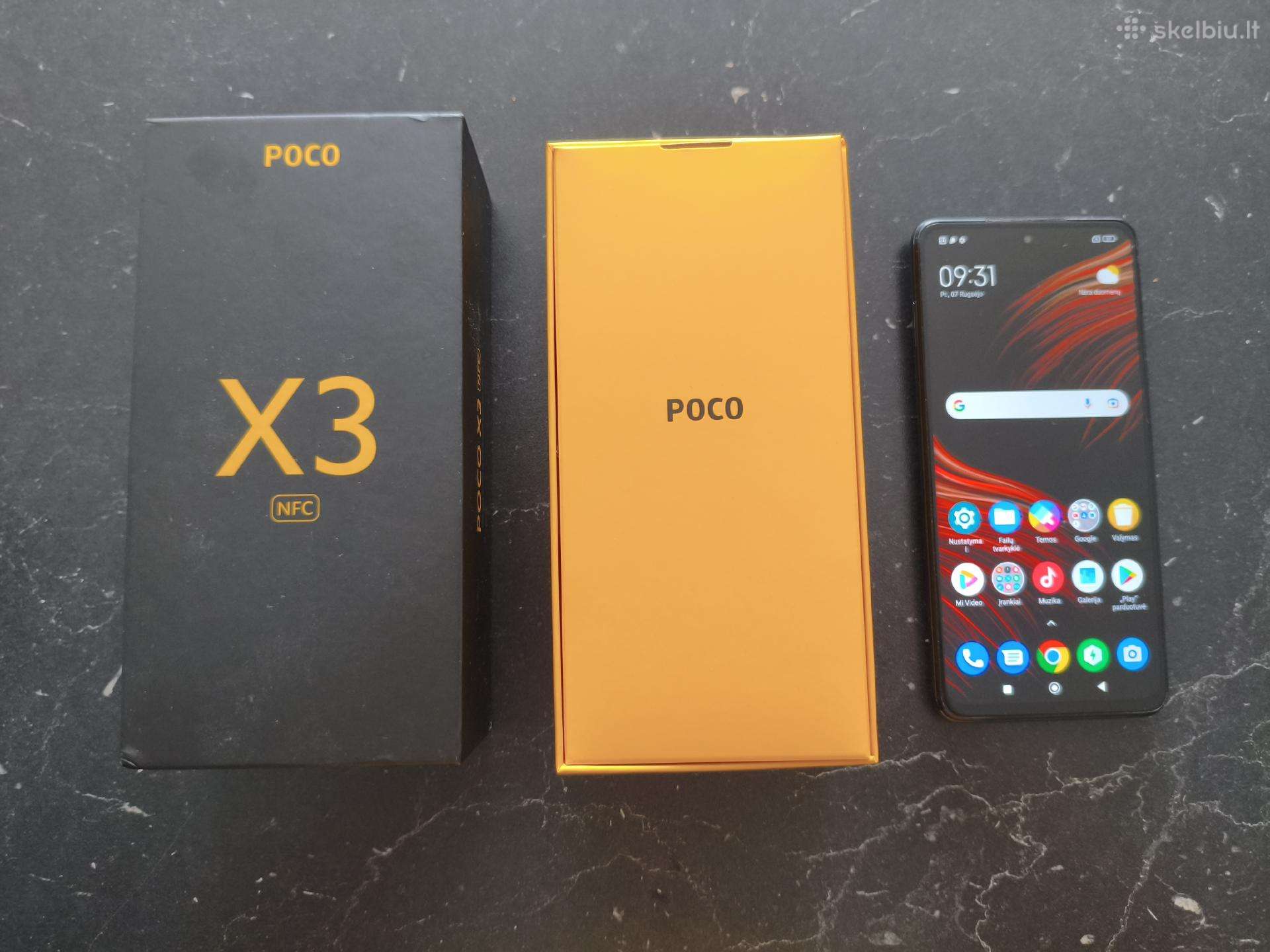 Xiaomi Poco X3 Nfc 128 GB - Puiki būklė