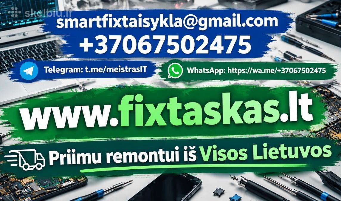 Telefonų Kompiuterių remontas iš visos Lietuvos
