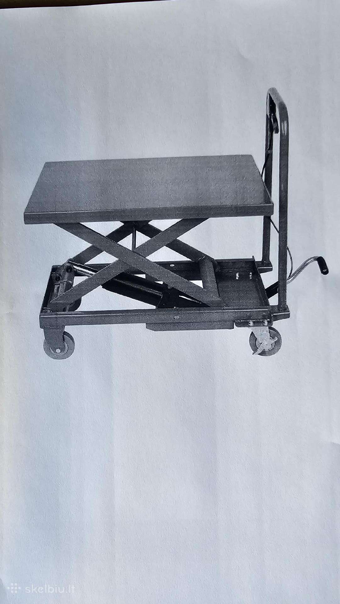 Platforminis hidraulinis kėlimo vežimėlis 225kg