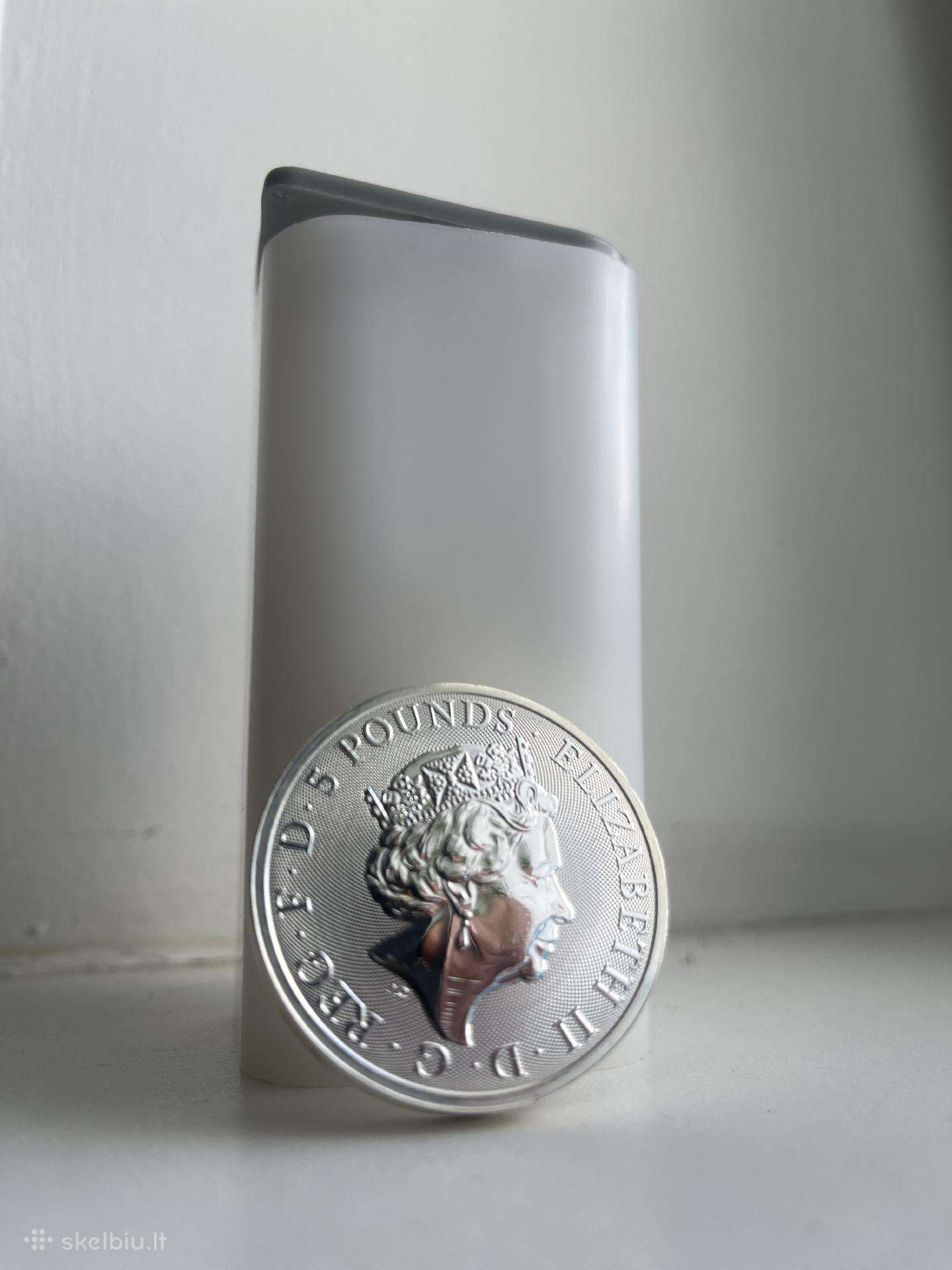 7monetos po 2oz sidabrines 999.9