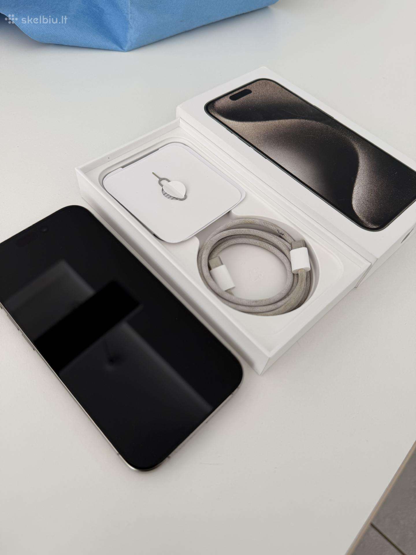 Parduodamas iPhone 15 Pro 128gb Silver
