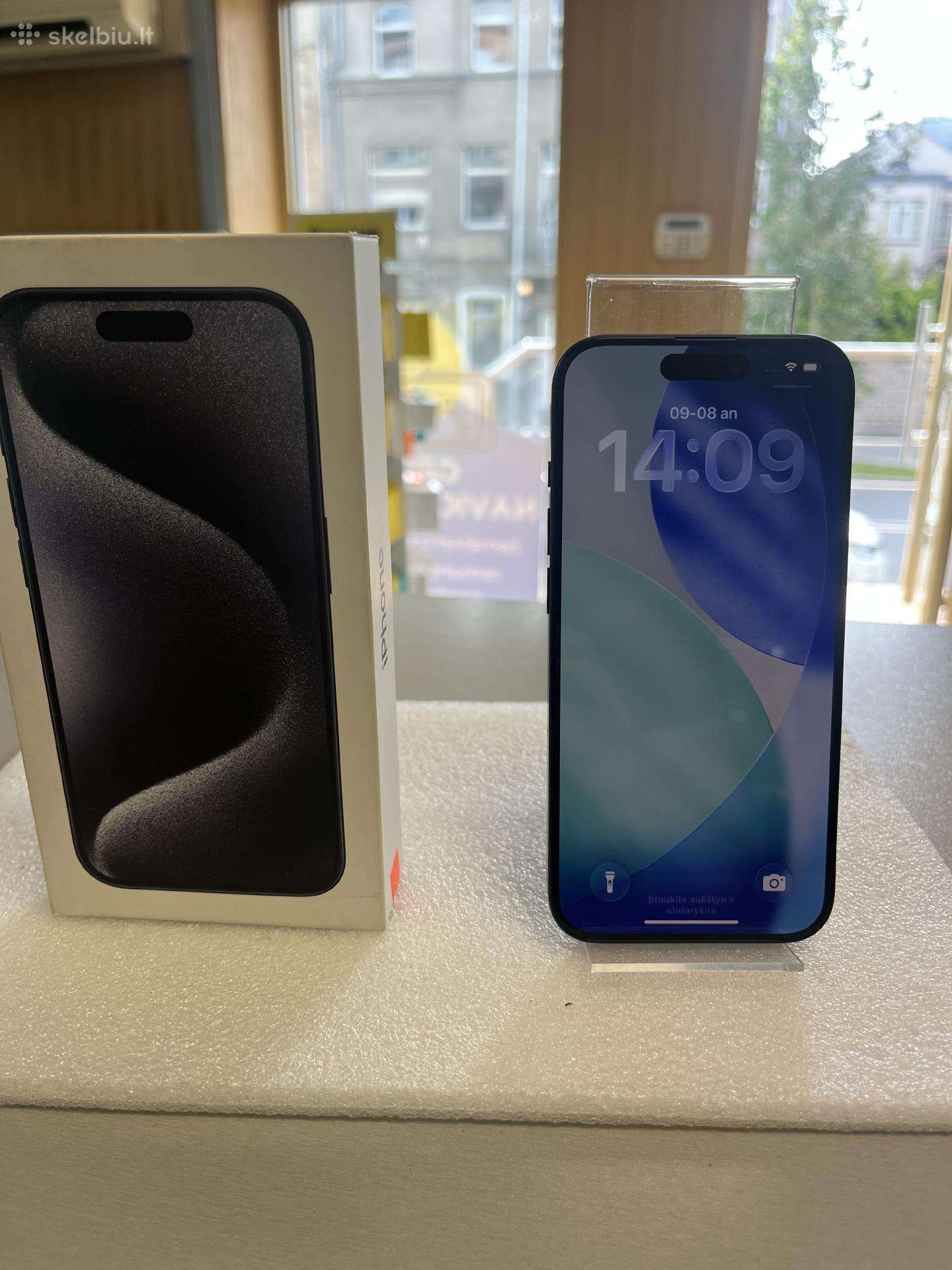 Parduodamas idealios būklės iPhone 15pro 128gb