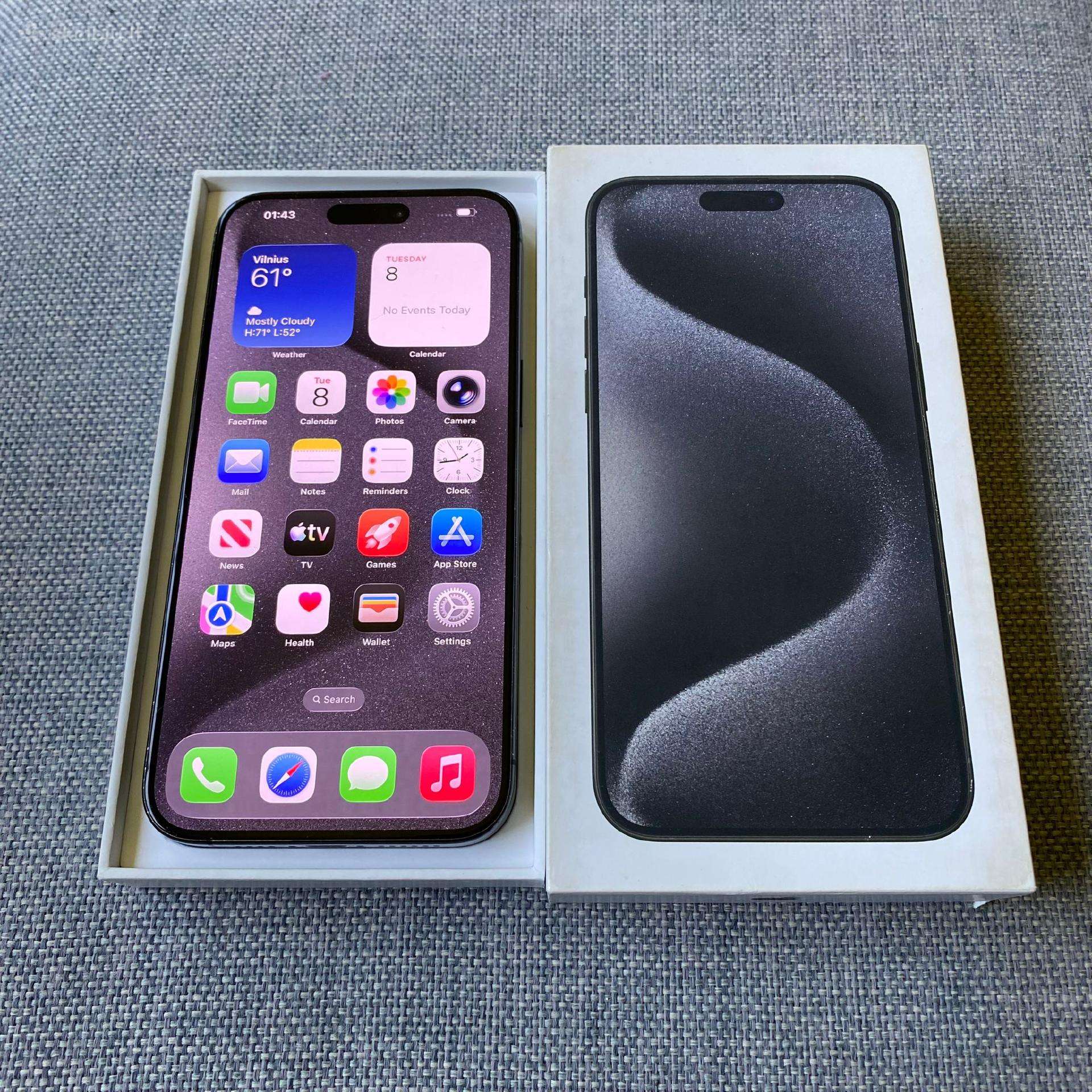 Apple iPhone 15 Pro Max 256gb Black Titanium