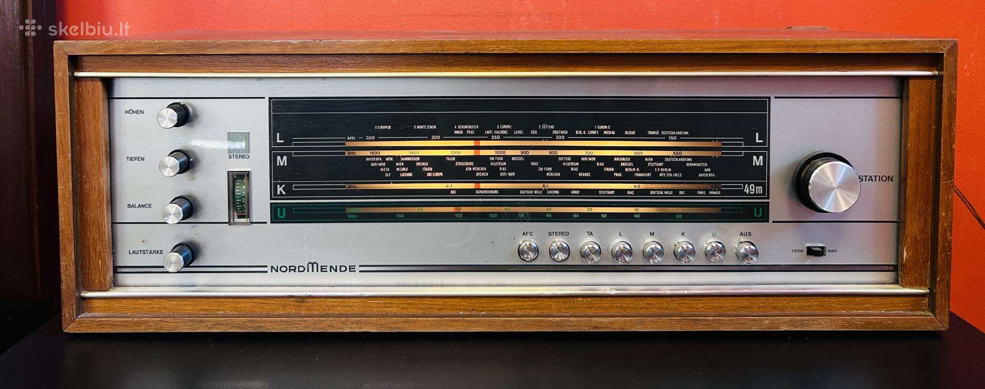 Vintažinis vokiškas Nordmende radijo imtuvas
