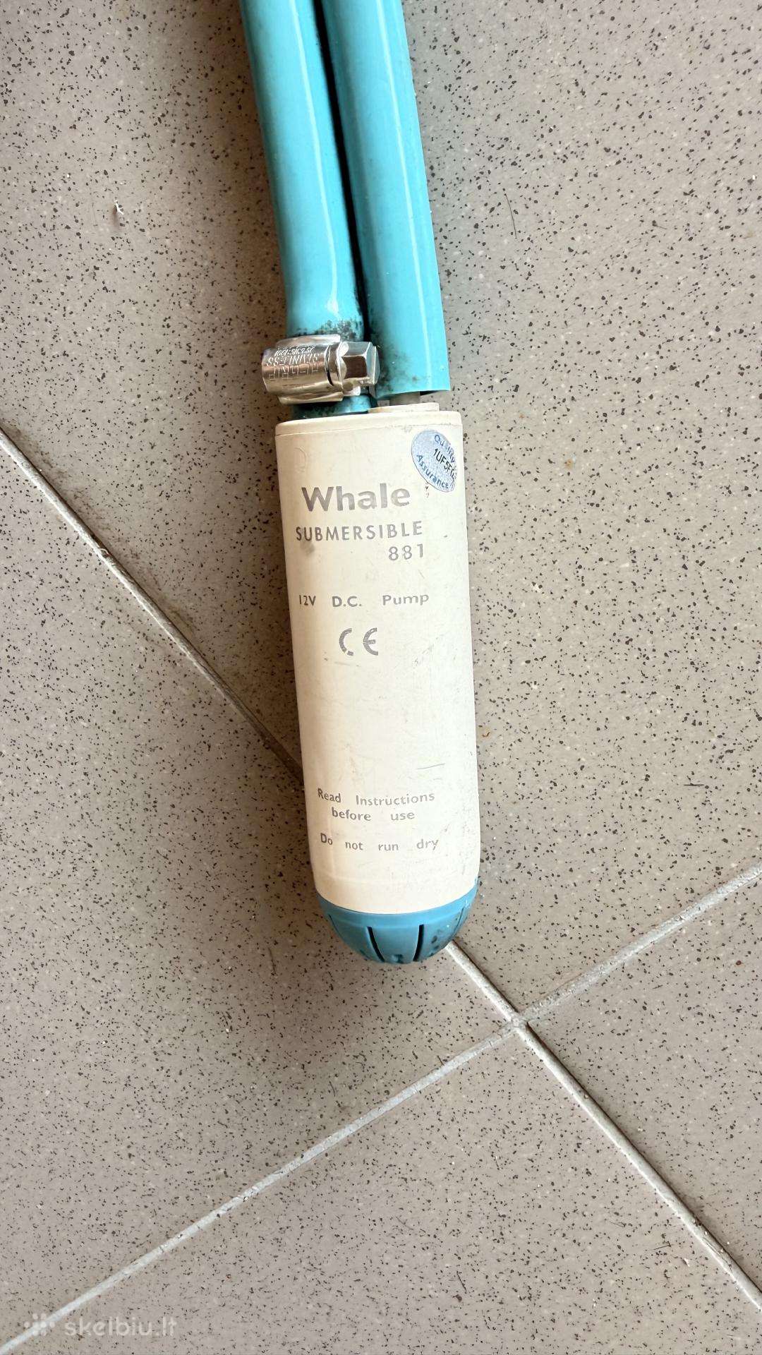 Whale 881 12v vandens siurblys su žarna