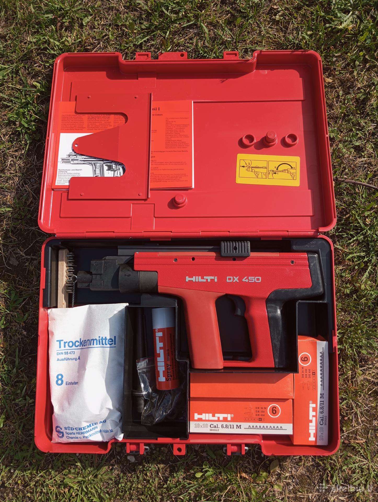 Hilti Dx 450 kapsulinis kalimo pistoletas