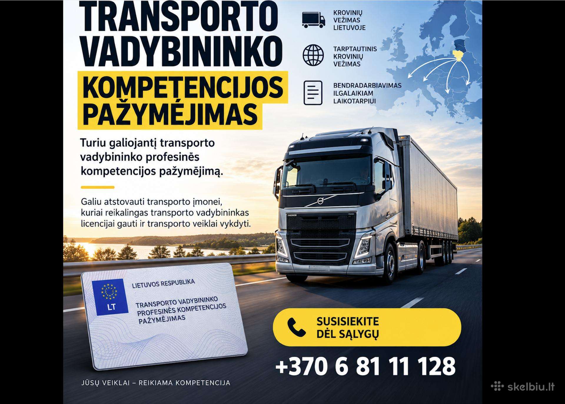 Transporto vadybininkas- Ltsa atstovavimui